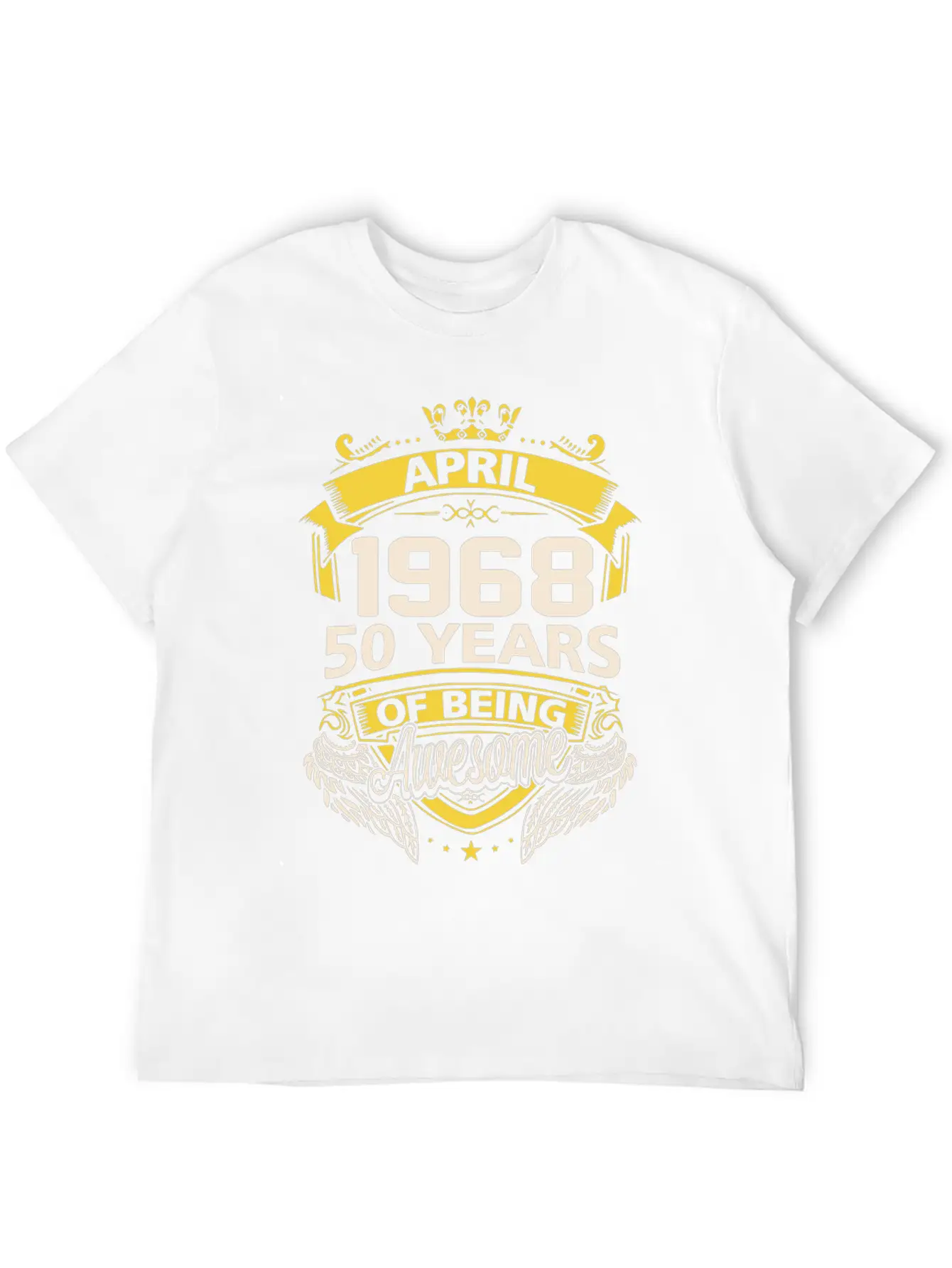 April 1968 Birthday T Shirts Timeless Short Sleeve Tee – Comfy And Minimalist Design