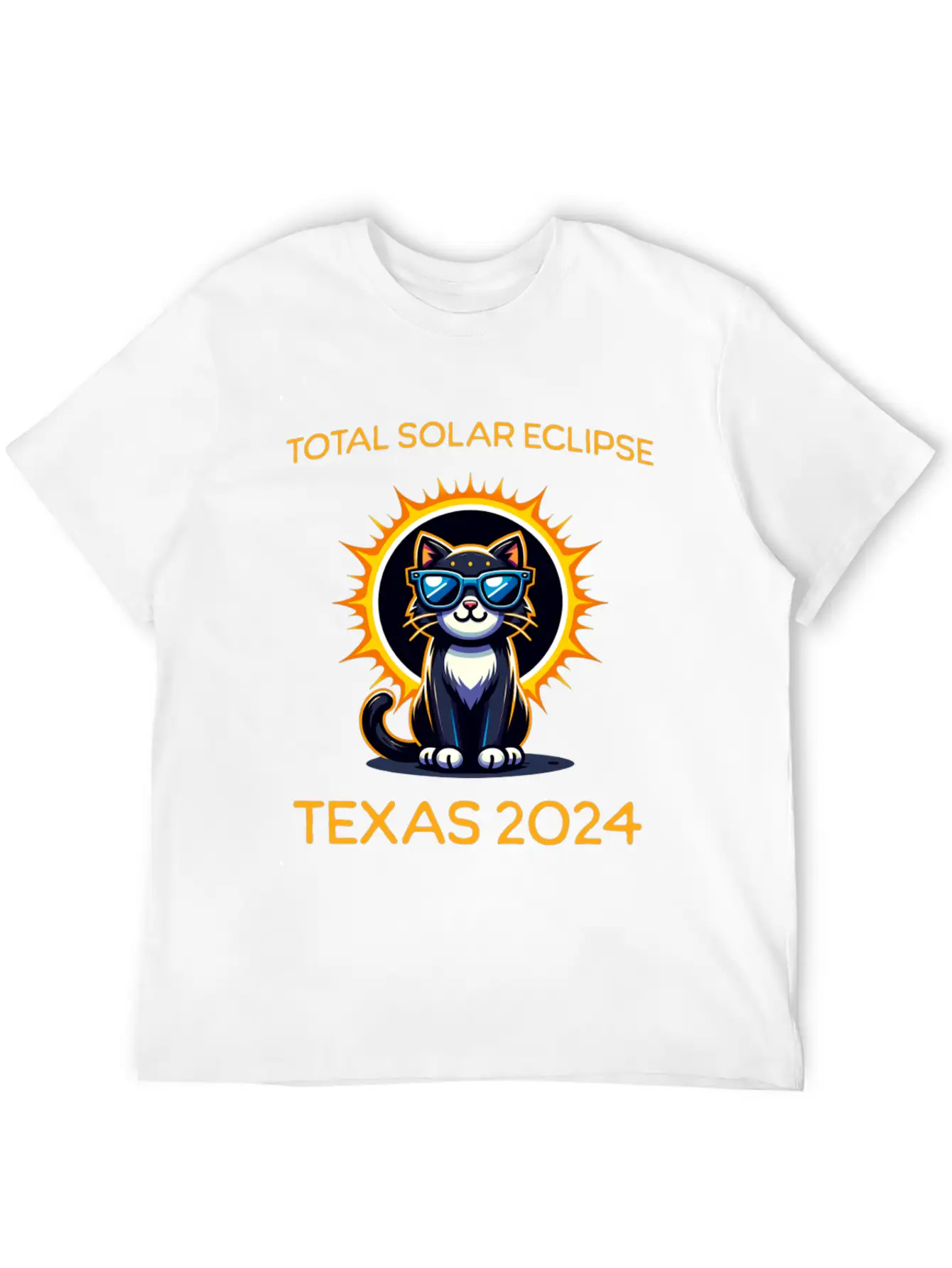 April 8 Total Solar Eclipse America Texas Comfortable Minimalist Graphic Tee – Summer Style Essential