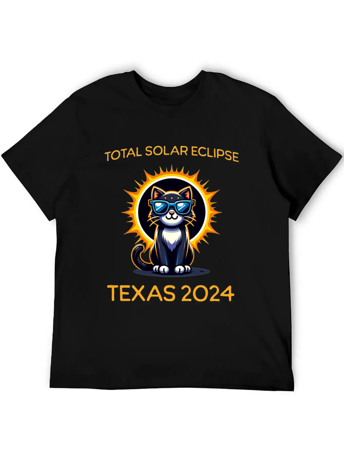 April 8 Total Solar Eclipse America Texas Comfortable Minimalist Graphic Tee – Summer Style Essential