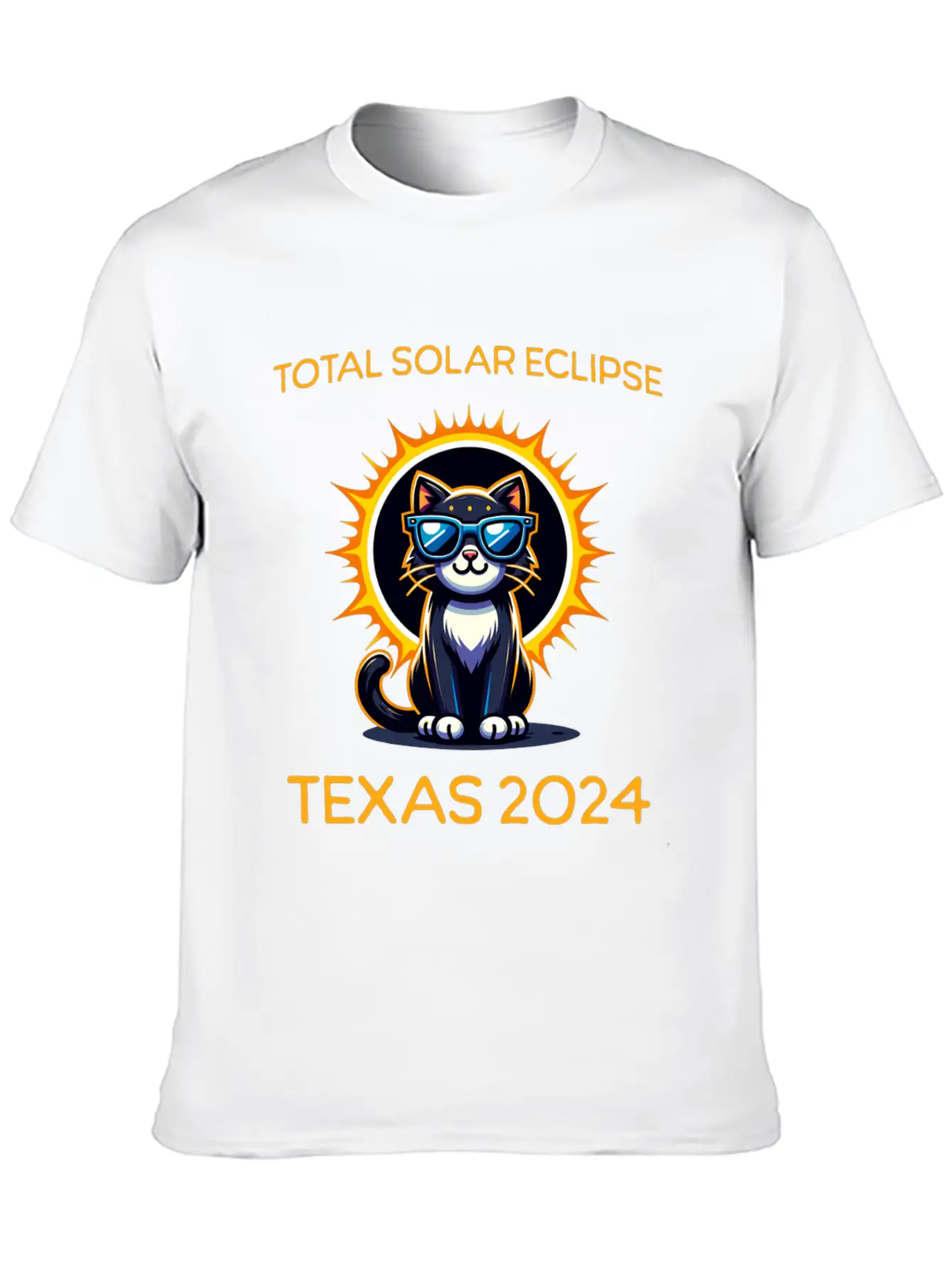 April 8 Total Solar Eclipse America Texas Comfortable Minimalist Graphic Tee – Summer Style Essential
