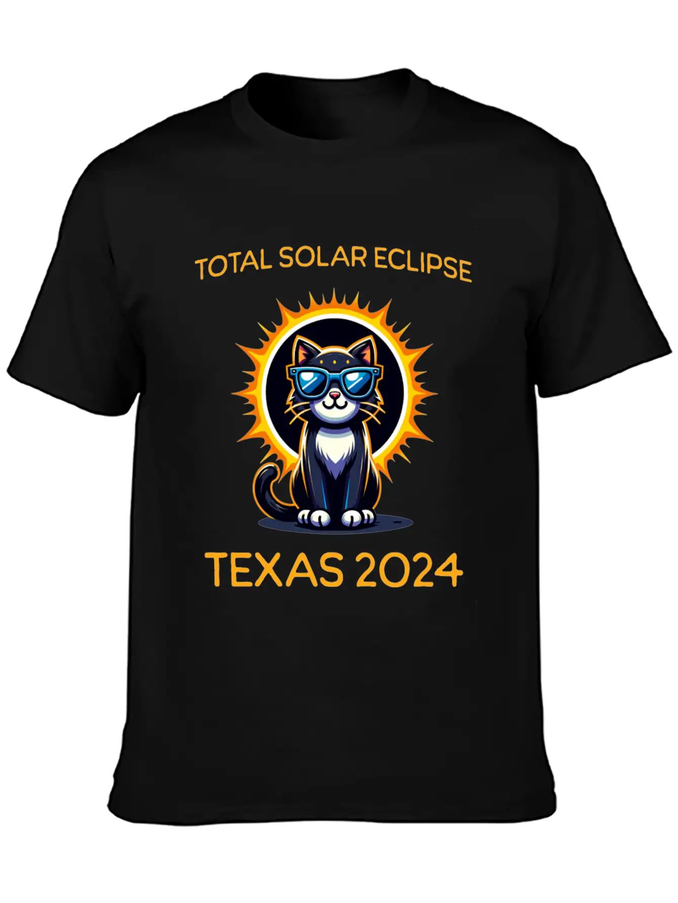 April 8 Total Solar Eclipse America Texas Comfortable Minimalist Graphic Tee – Summer Style Essential