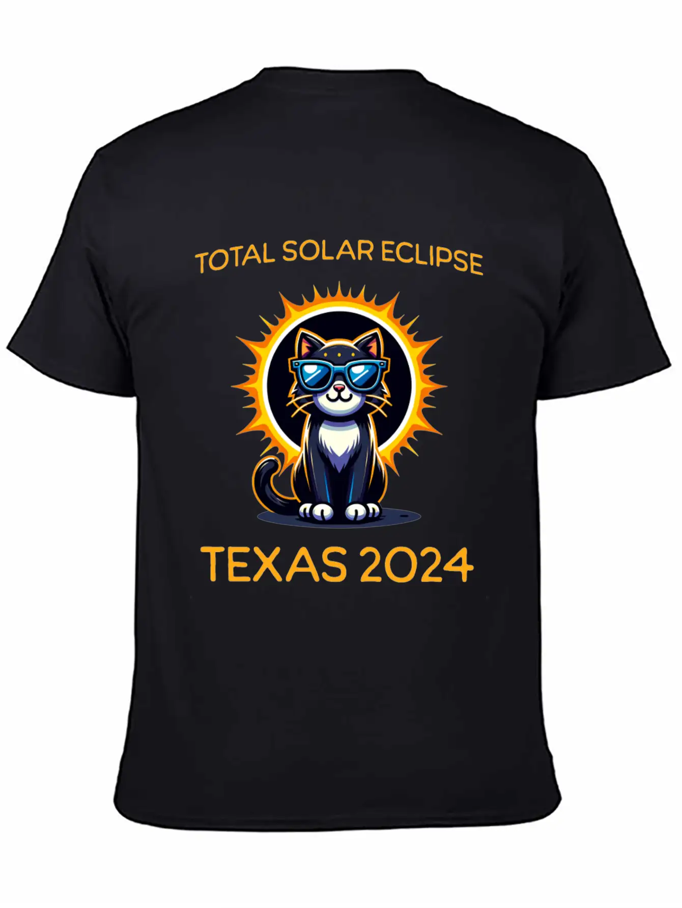 April 8 Total Solar Eclipse America Texas Comfortable Minimalist Graphic Tee – Summer Style Essential