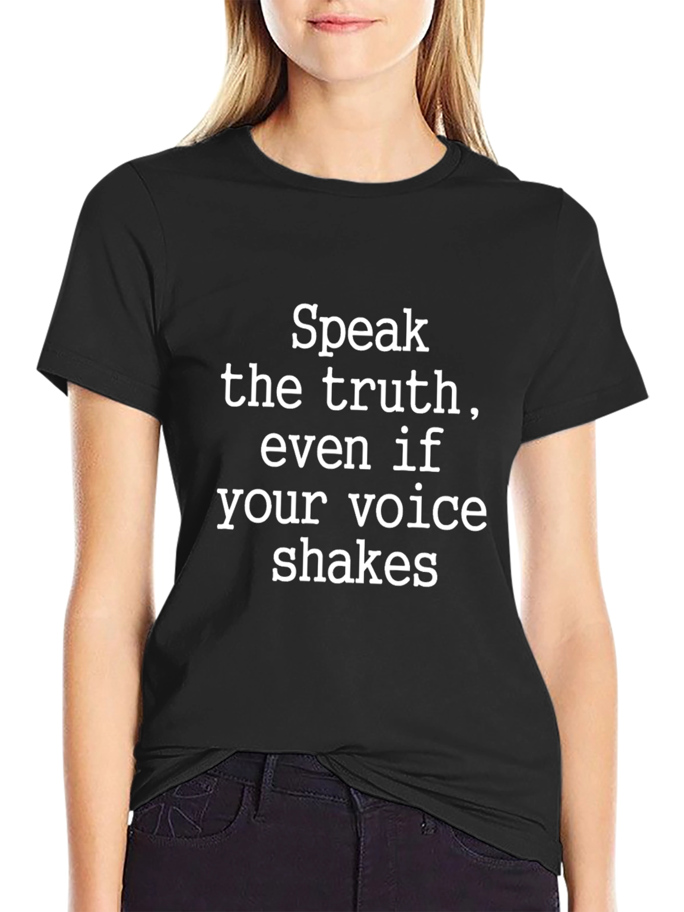 Speak the Truth Graphic Tee - Mens Black T-Shirt