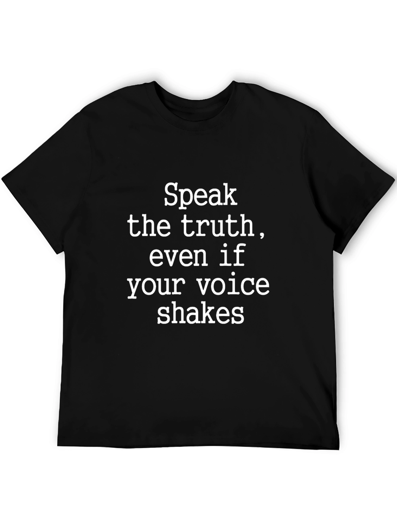 Speak the Truth Graphic Tee - Mens Black T-Shirt