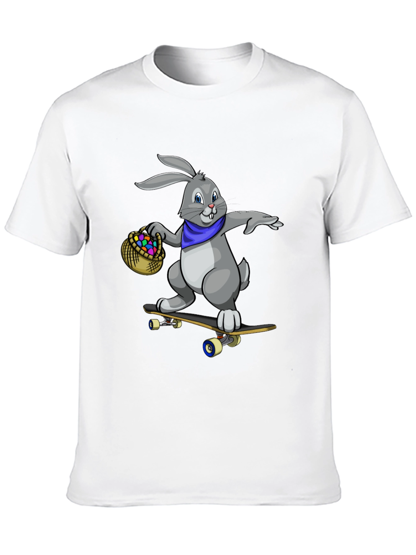 Skateboarding Easter Bunny Graphic Tee