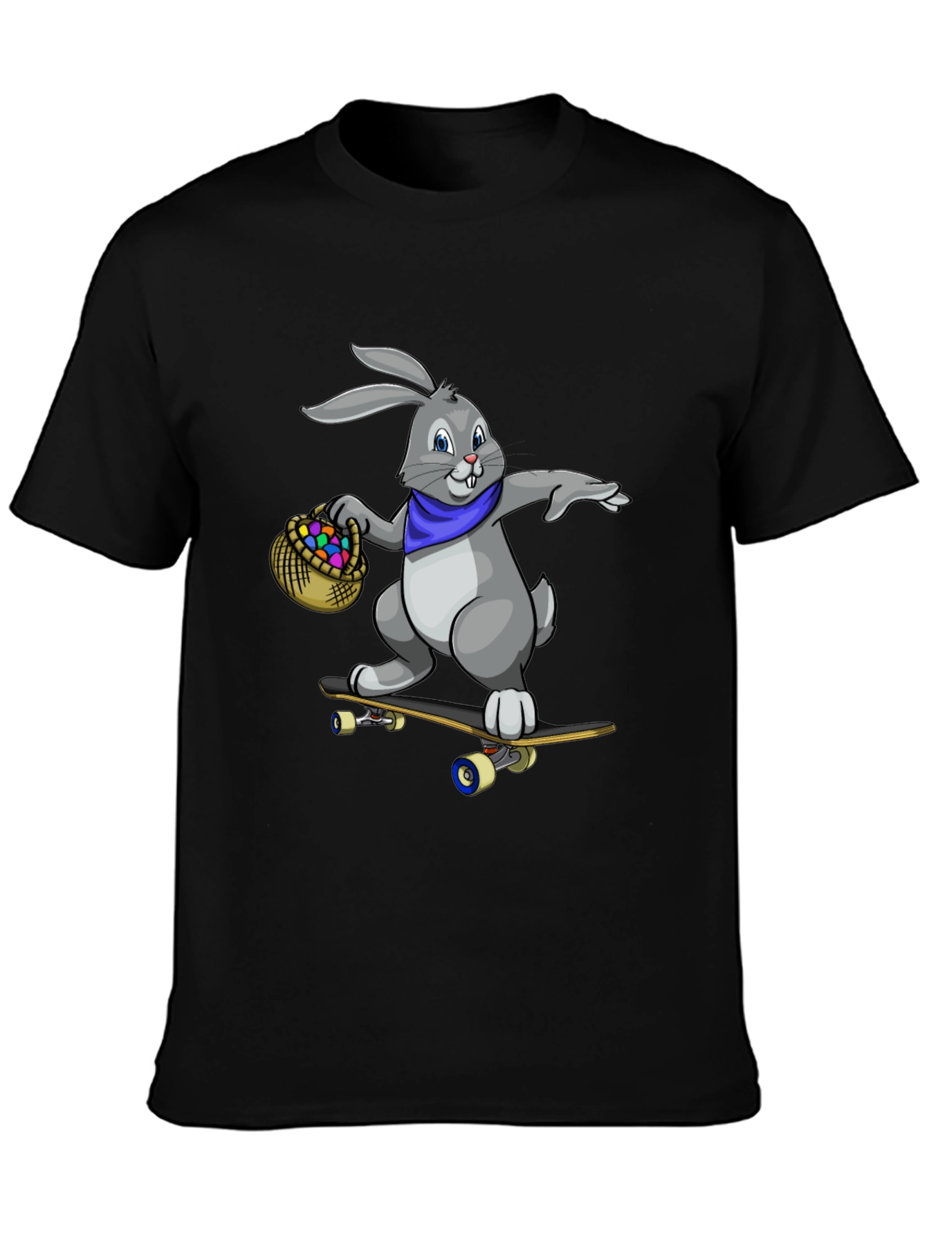 Skateboarding Easter Bunny Graphic Tee