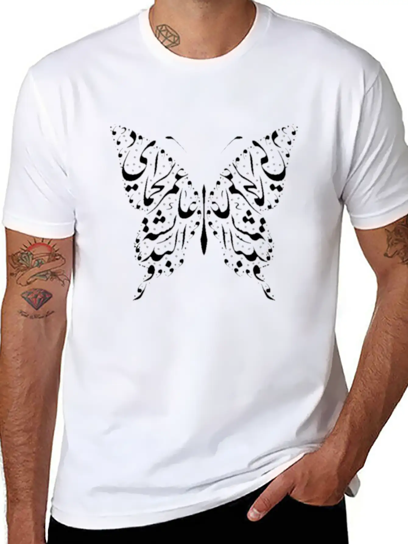 Arabic Calligraphy Relaxed Everyday Tee – Lightweight And Durable Cotton