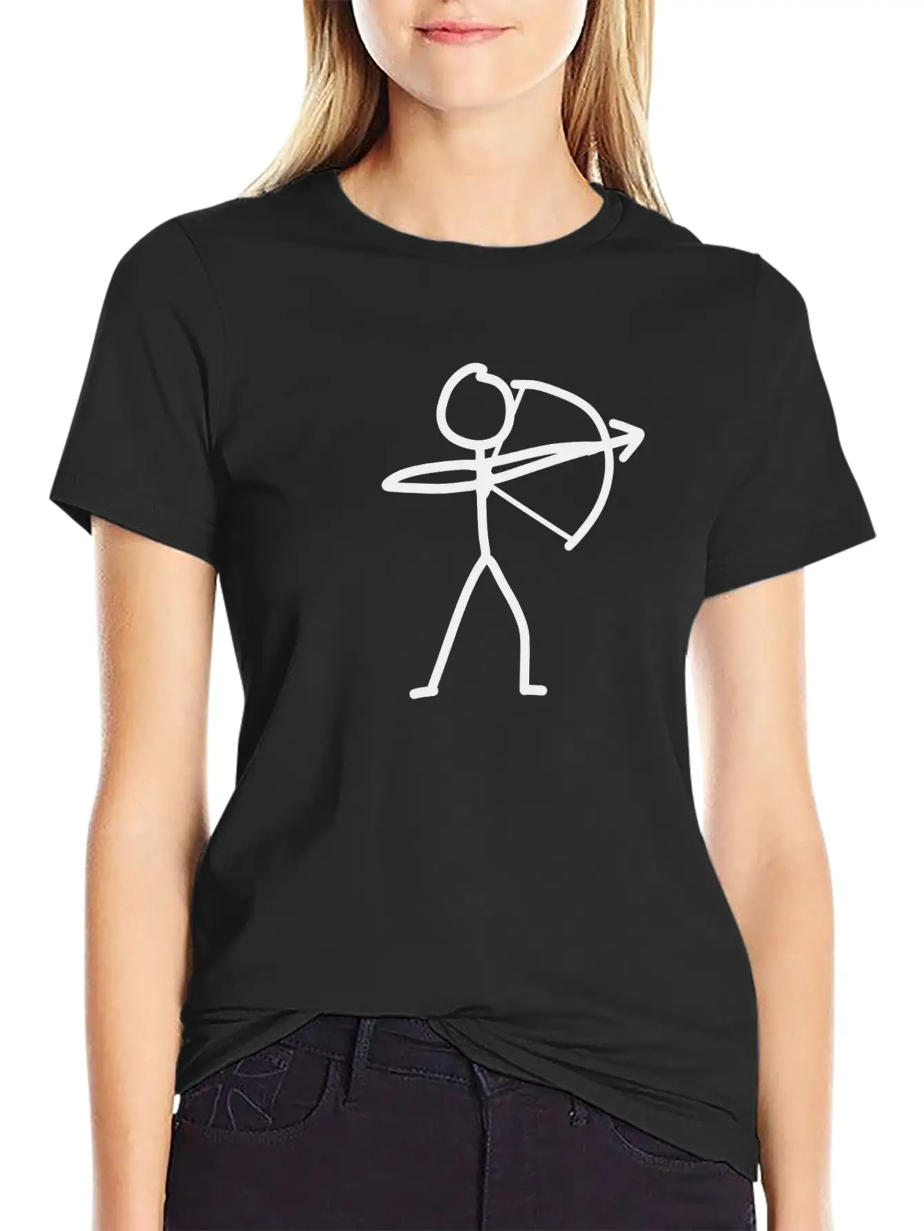 Archer Arrow Bow Unisex Short Sleeve Soft Cotton T-Shirt – Casual Everyday Wear