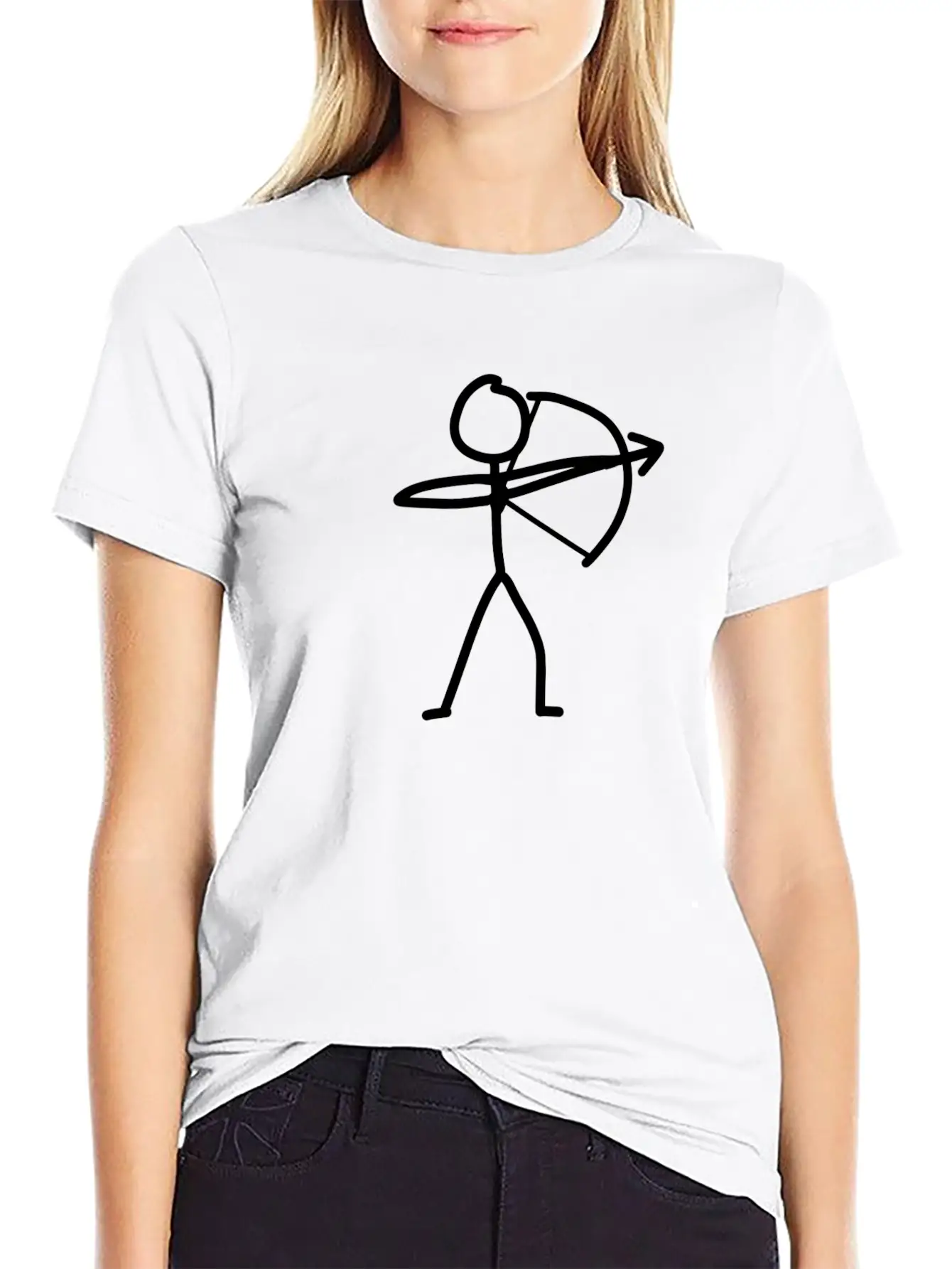 Archer Arrow Bow Unisex Short Sleeve Soft Cotton T-Shirt – Casual Everyday Wear