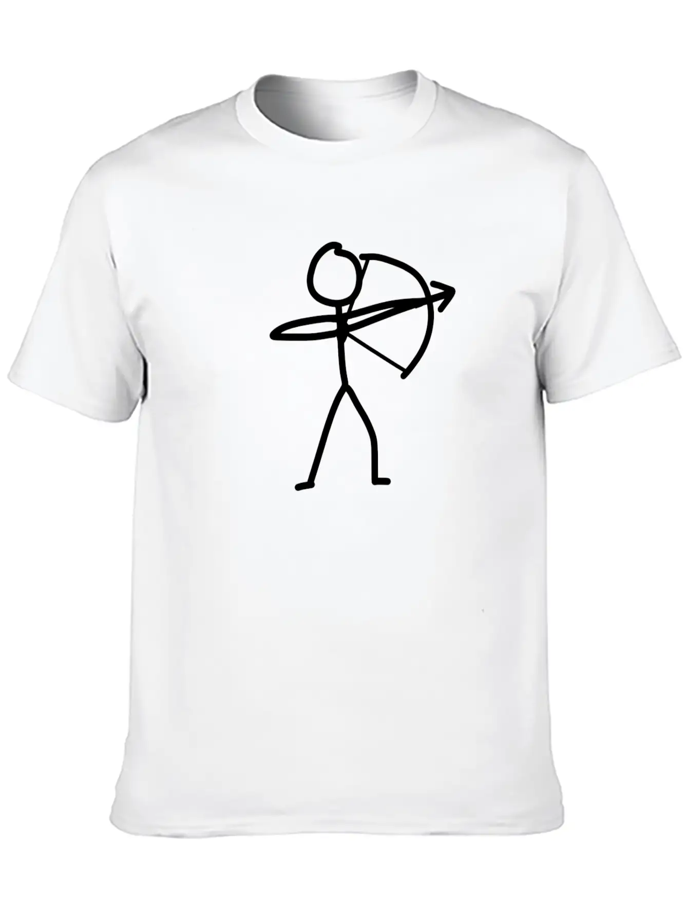 Archer Arrow Bow Unisex Short Sleeve Soft Cotton T-Shirt – Casual Everyday Wear