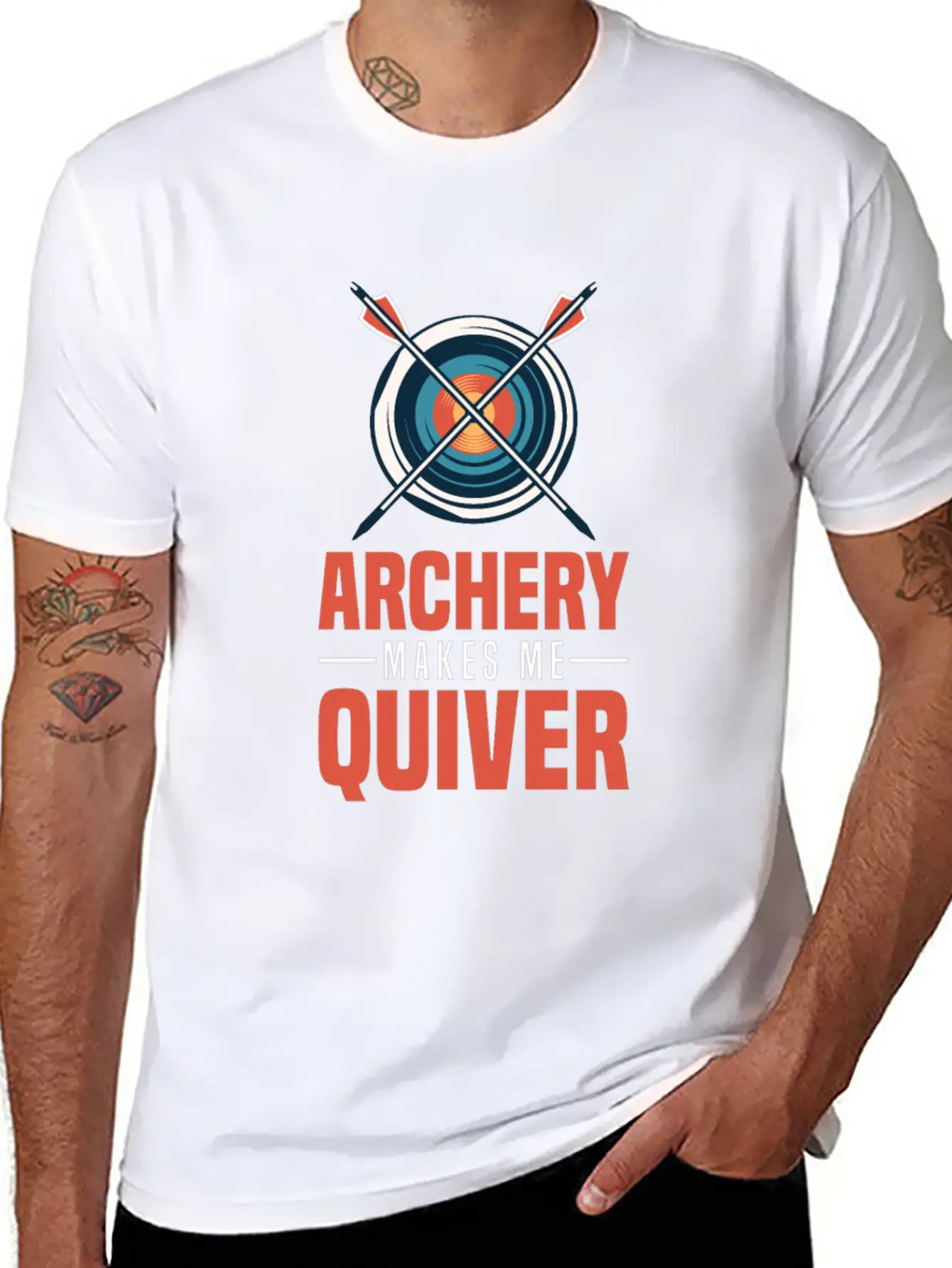 Archery Archer Bowman Unisex Short Sleeve Soft Cotton T-Shirt – Casual Everyday Wear