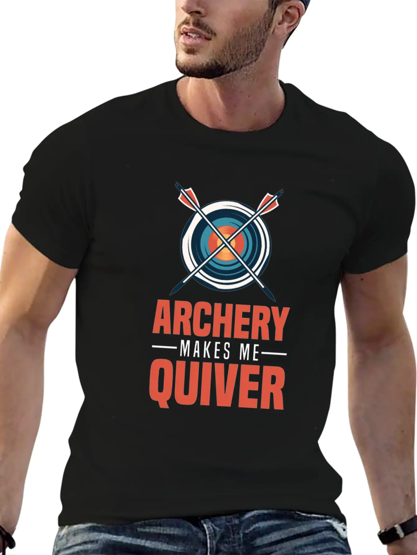 Archery Archer Bowman Unisex Short Sleeve Soft Cotton T-Shirt – Casual Everyday Wear