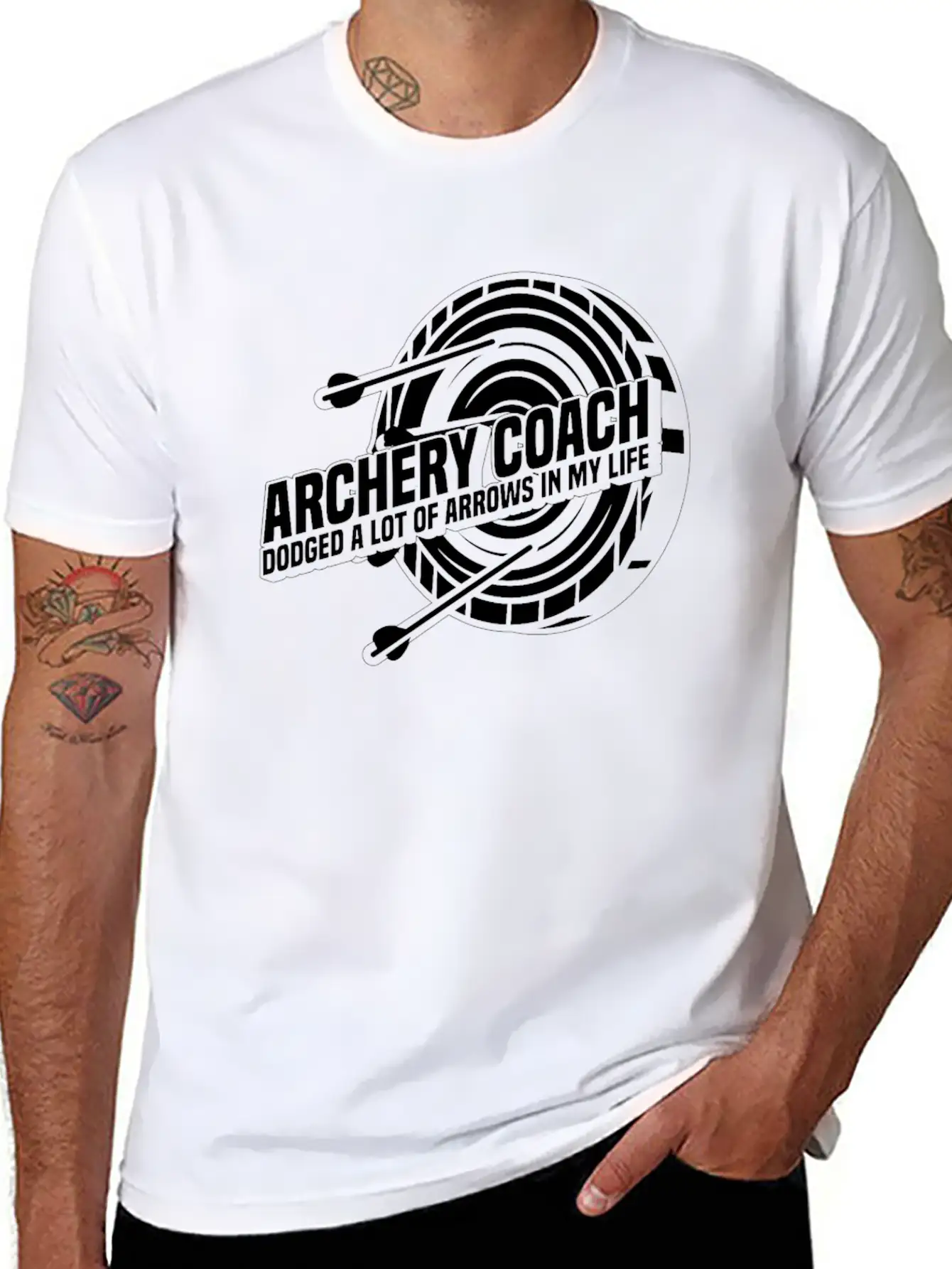 Archery Archery Coach Unisex Short Sleeve Soft Cotton T-Shirt – Casual Everyday Wear