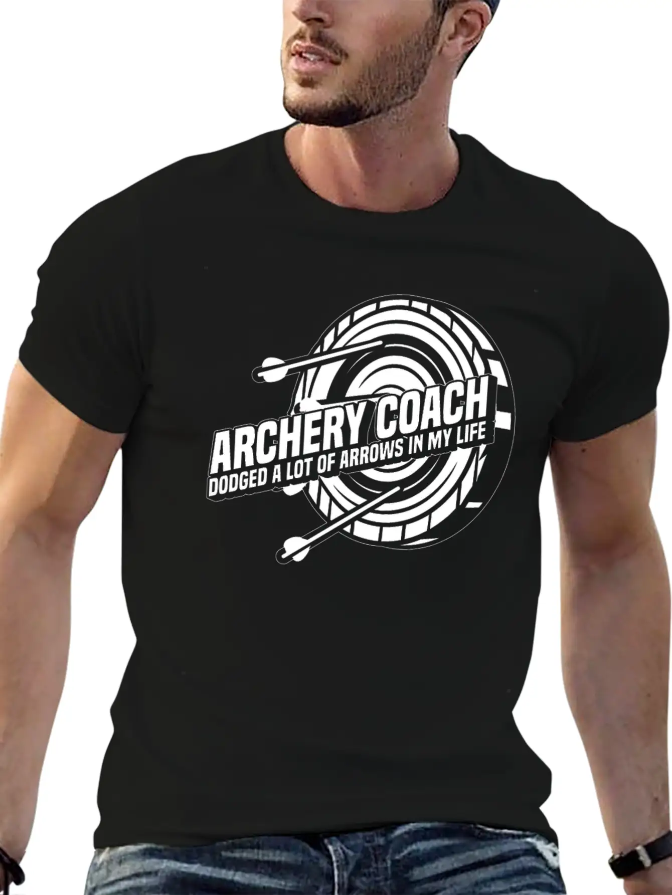 Archery Archery Coach Unisex Short Sleeve Soft Cotton T-Shirt – Casual Everyday Wear