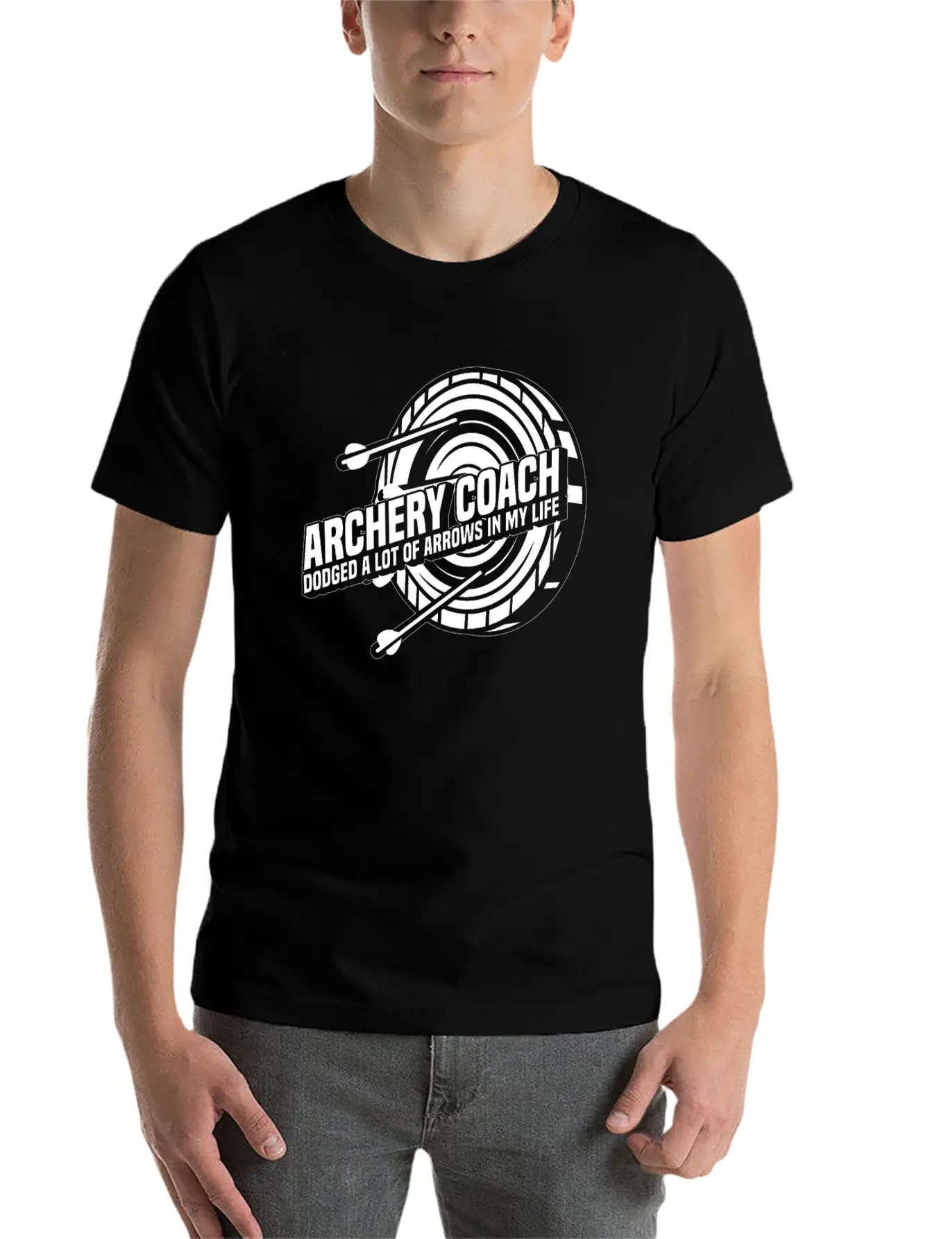 Archery Archery Coach Unisex Short Sleeve Soft Cotton T-Shirt – Casual Everyday Wear