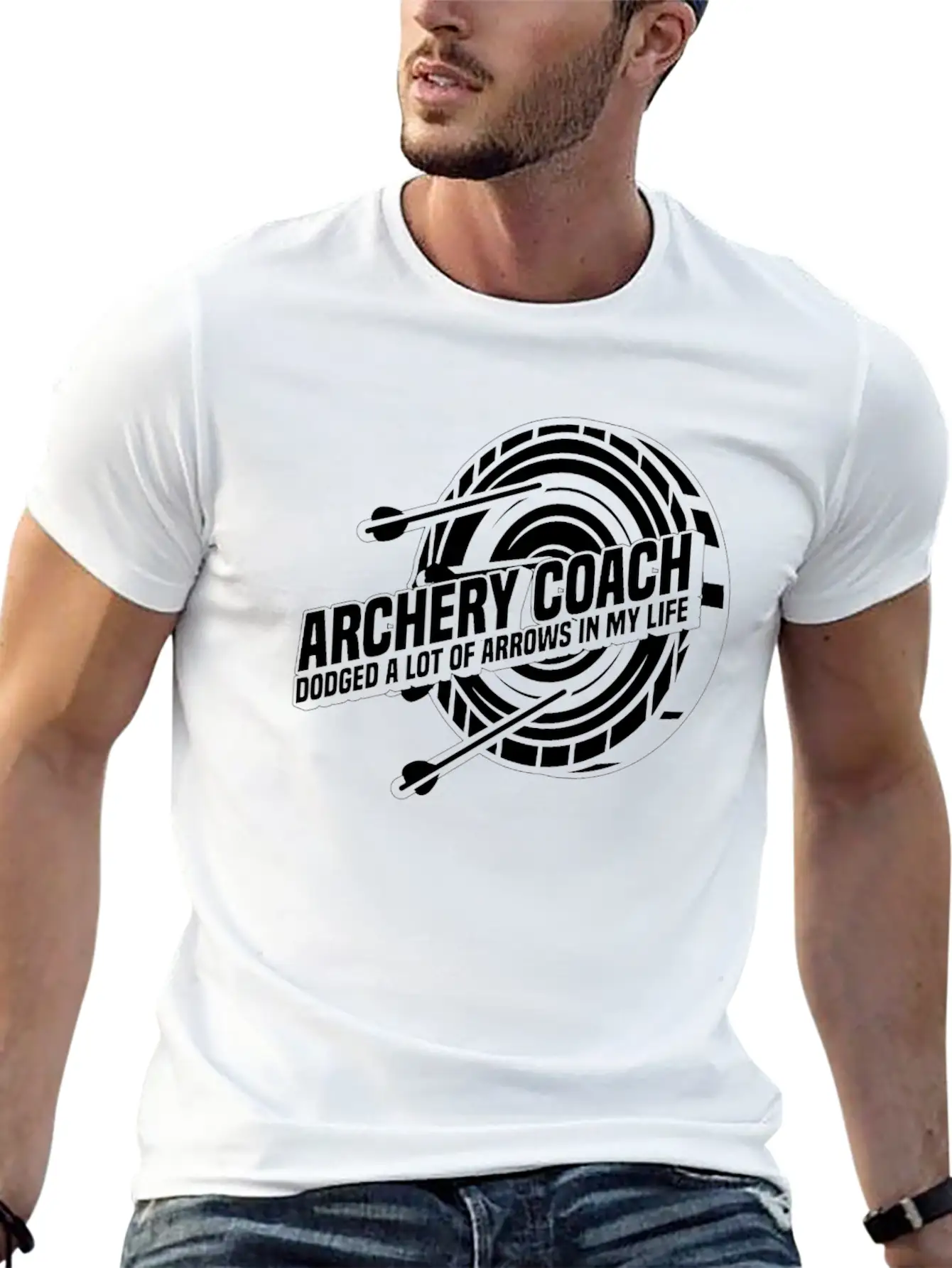 Archery Archery Coach Unisex Short Sleeve Soft Cotton T-Shirt – Casual Everyday Wear