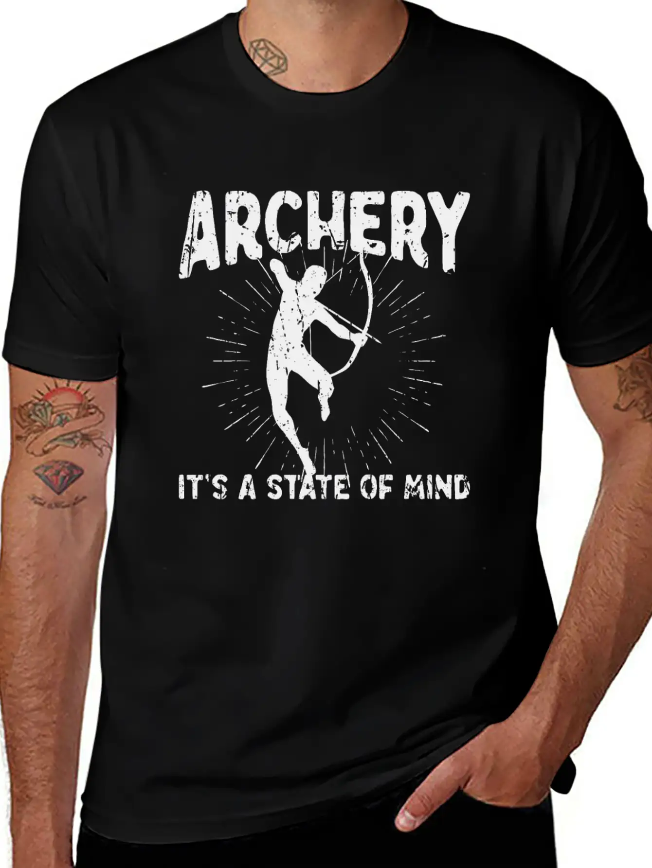 Archery, It's A State Of Mind - Archery Stylish Everyday T-Shirt – Unisex Basic Cotton Tee