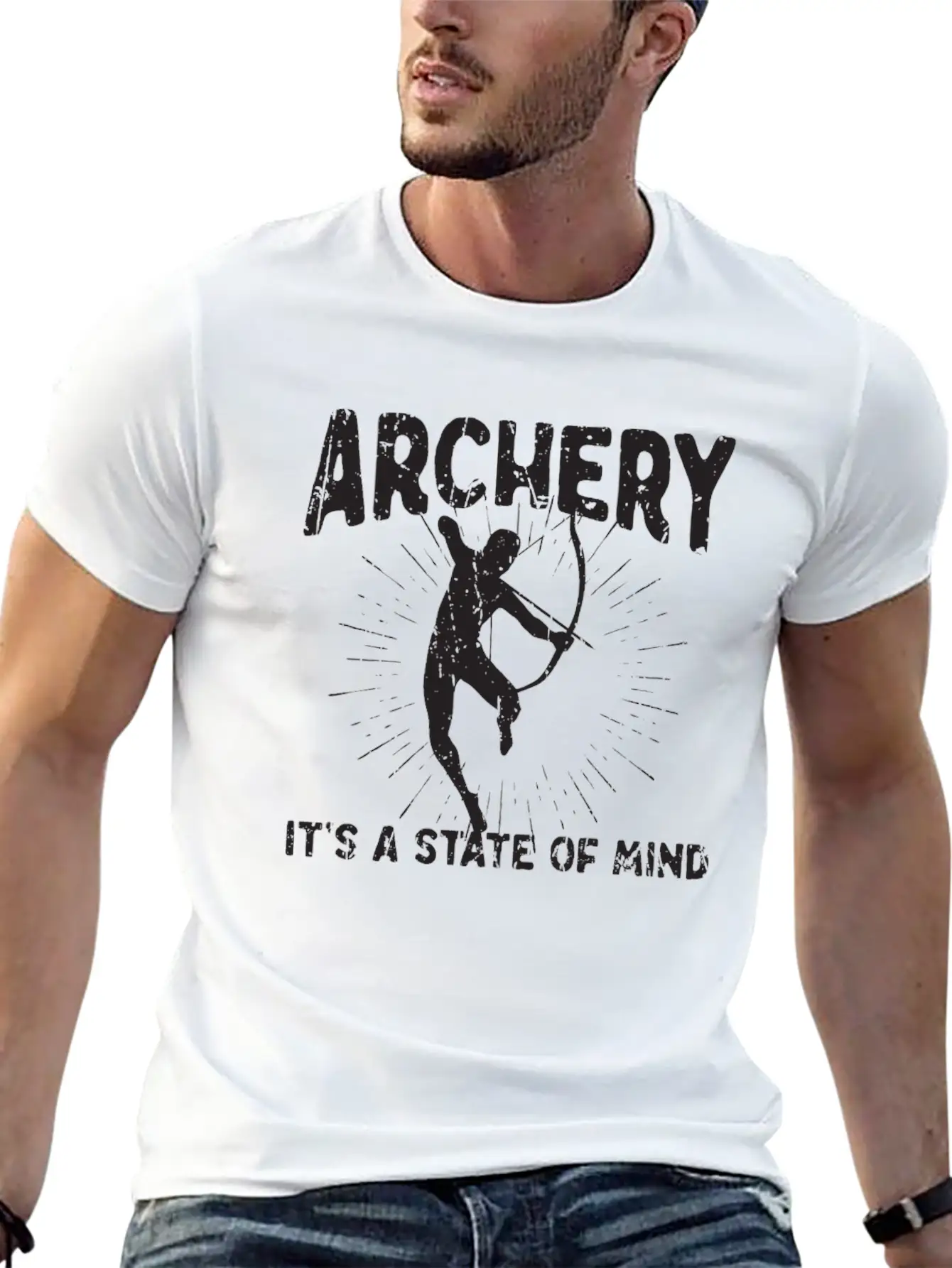Archery, It's A State Of Mind - Archery Stylish Everyday T-Shirt – Unisex Basic Cotton Tee