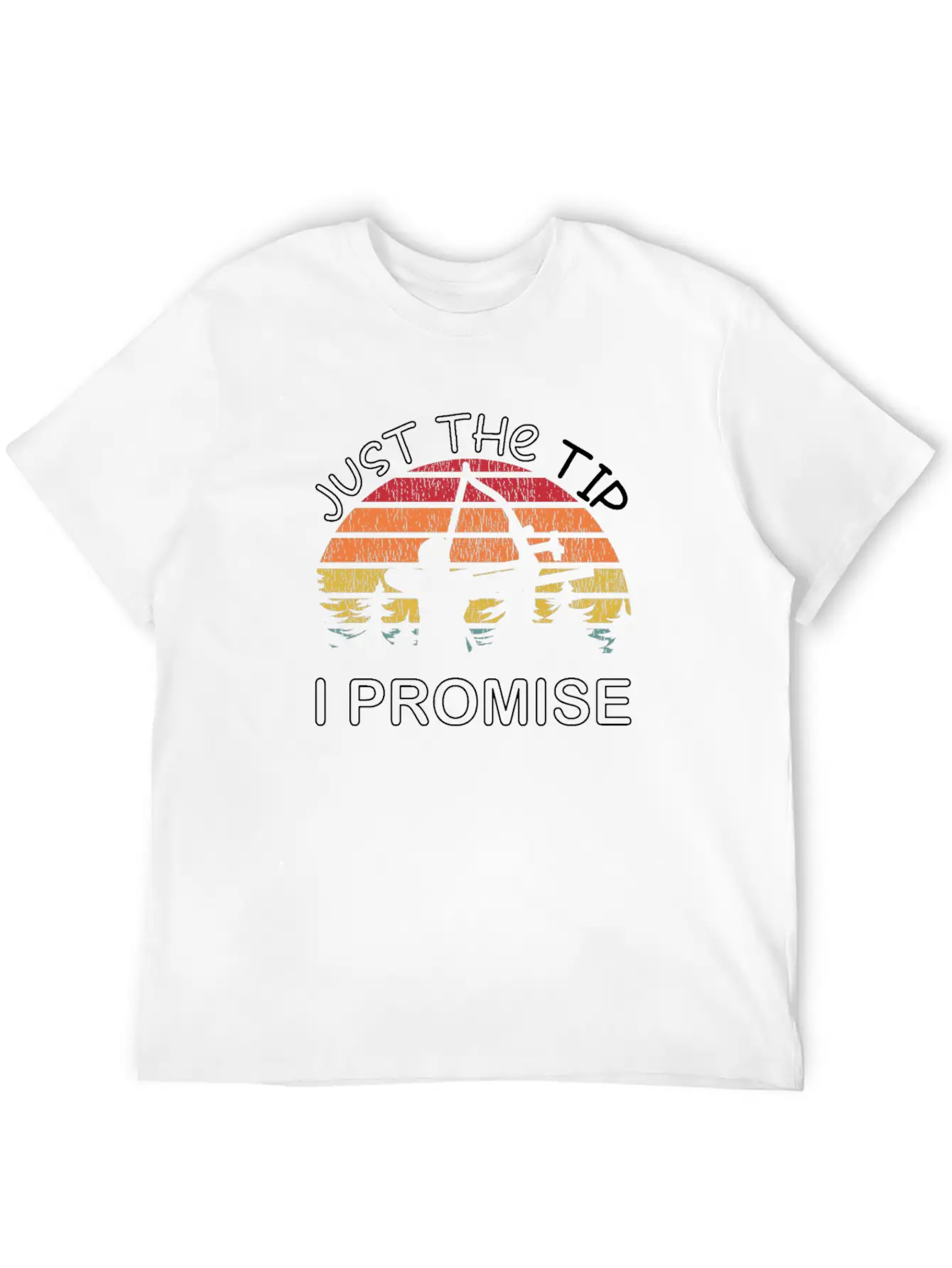 Archery Just The Tip I Promise Bow Hunter Gifts Unisex Short Sleeve Soft Cotton T-Shirt – Casual Everyday Wear