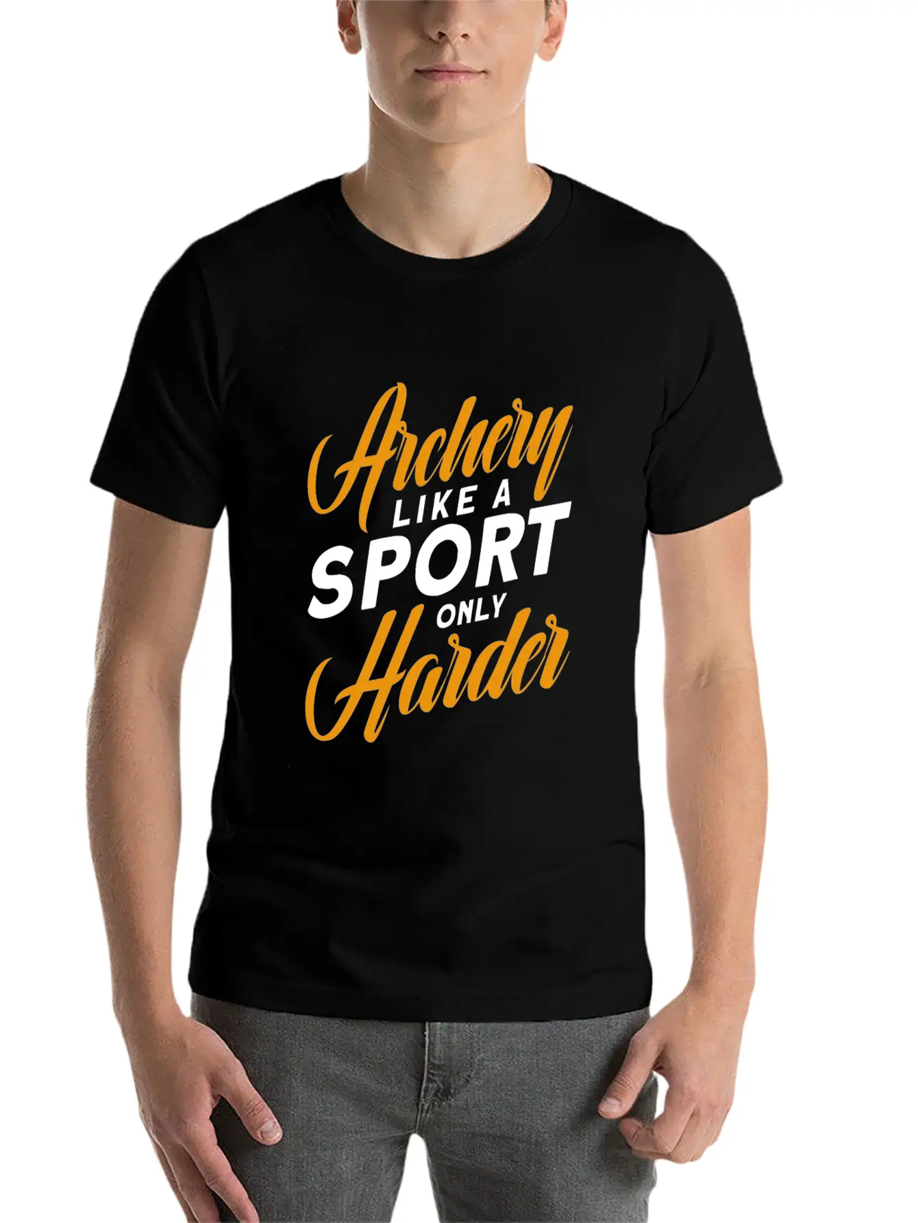 Archery Like A Sport Only Harder, Archery Coach Stylish Everyday T-Shirt – Unisex Basic Cotton Tee