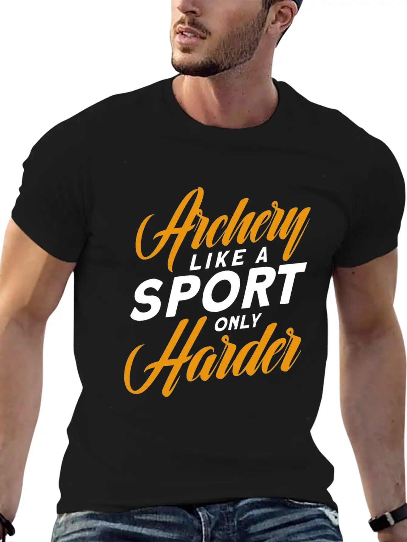 Archery Like A Sport Only Harder, Archery Coach Stylish Everyday T-Shirt – Unisex Basic Cotton Tee