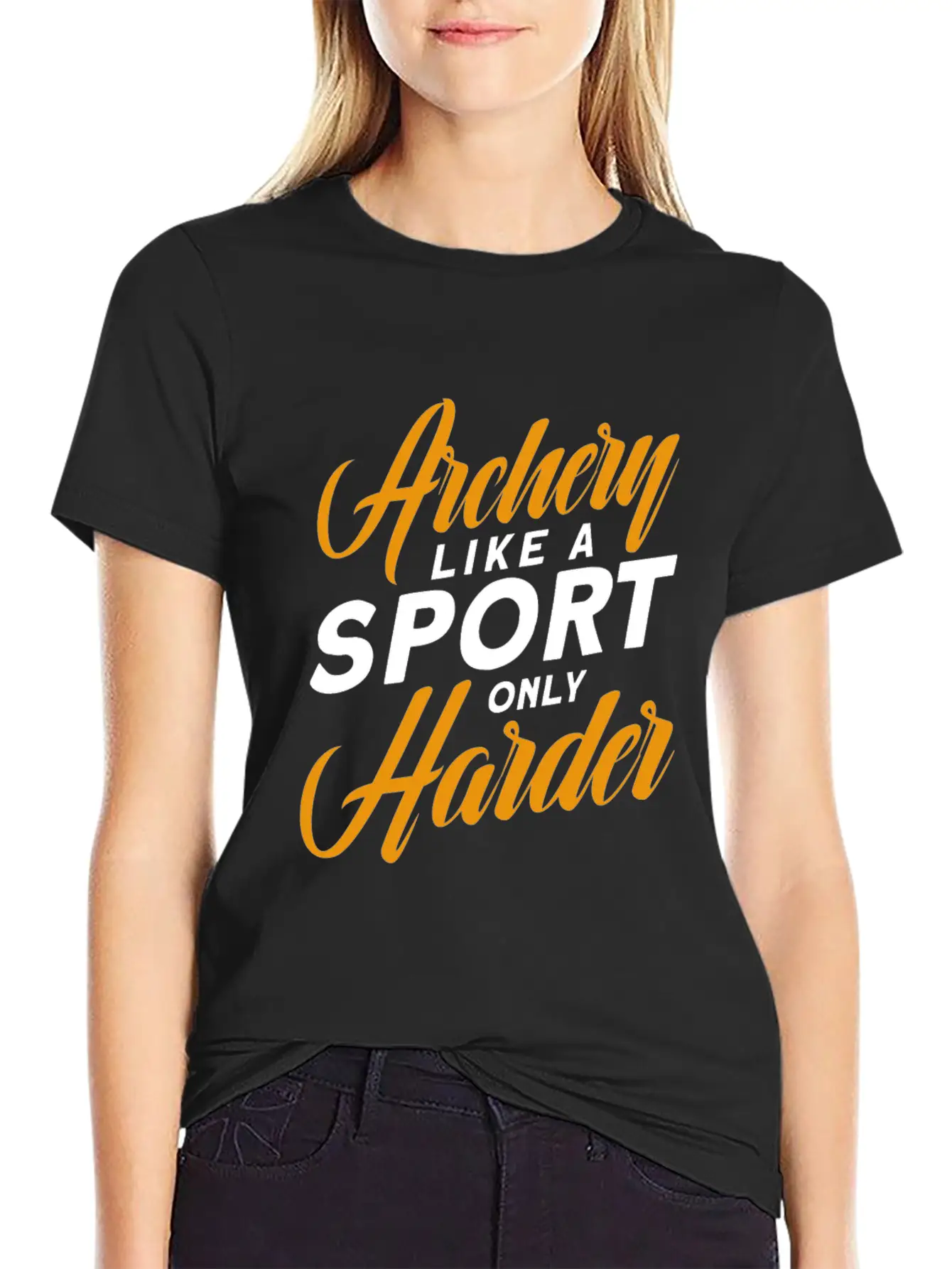 Archery Like A Sport Only Harder, Archery Coach Stylish Everyday T-Shirt – Unisex Basic Cotton Tee