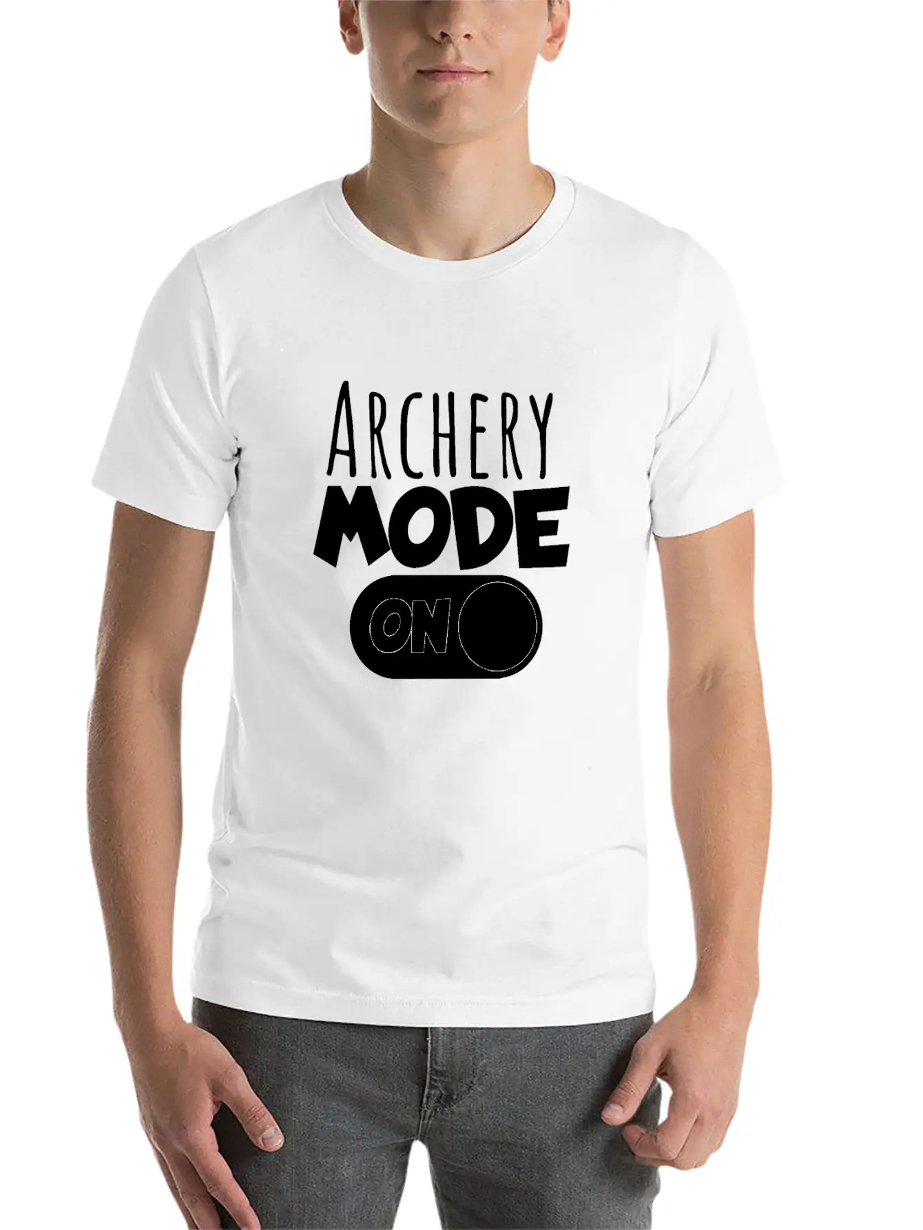 Archery Mode On Stylish Everyday T-Shirt – Unisex Basic Cotton Tee