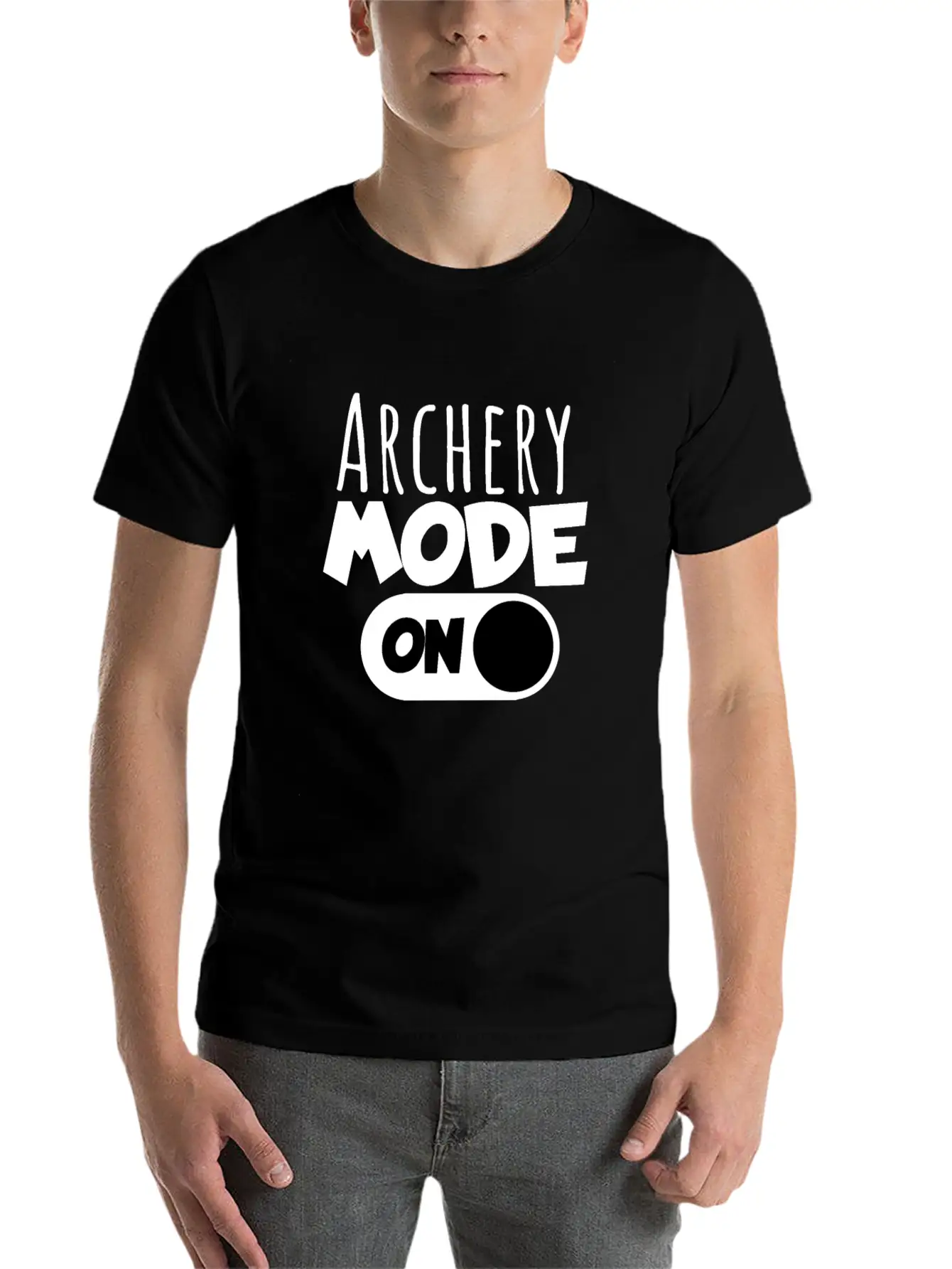 Archery Mode On Stylish Everyday T-Shirt – Unisex Basic Cotton Tee