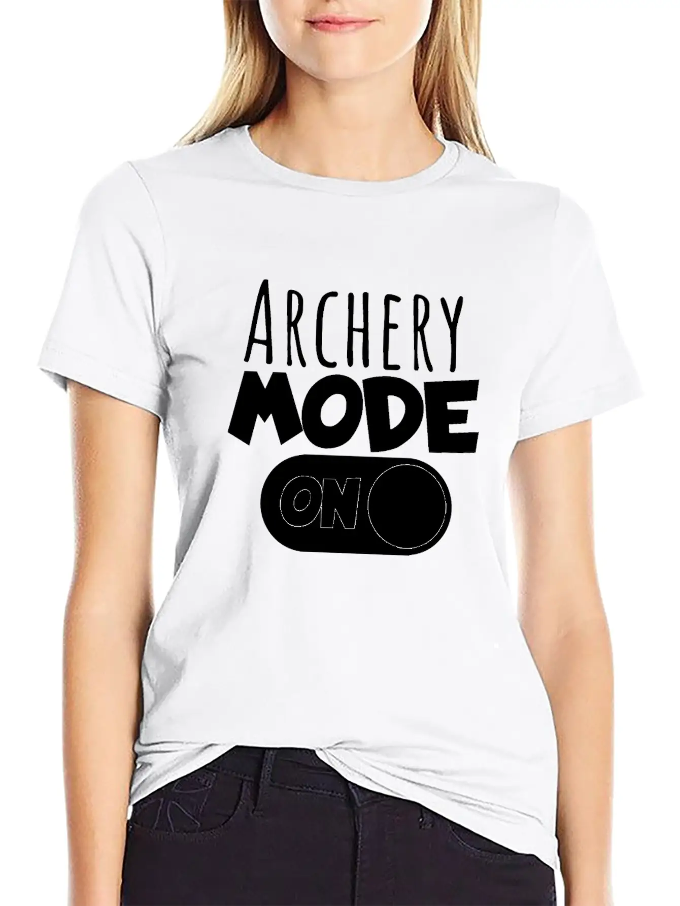 Archery Mode On Stylish Everyday T-Shirt – Unisex Basic Cotton Tee