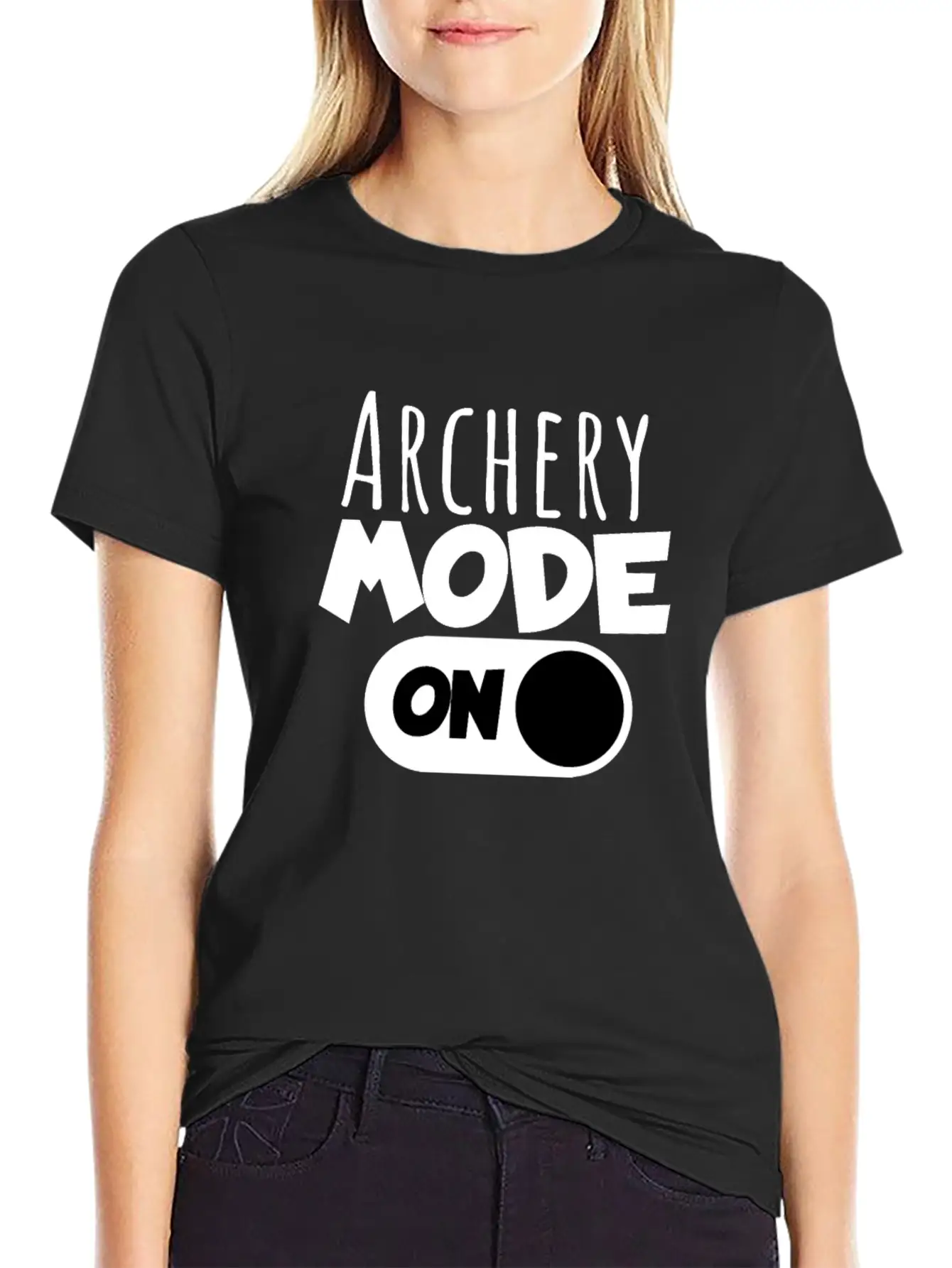 Archery Mode On Stylish Everyday T-Shirt – Unisex Basic Cotton Tee