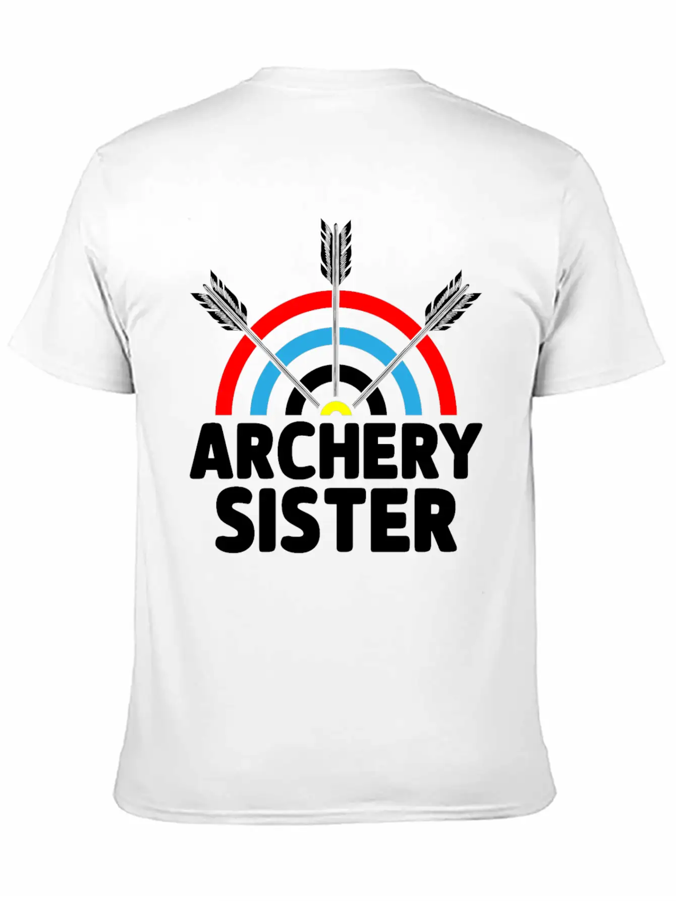 Archery Sister Archer Bow And Arrow Sis Unisex Short Sleeve Soft Cotton T-Shirt – Casual Everyday Wear