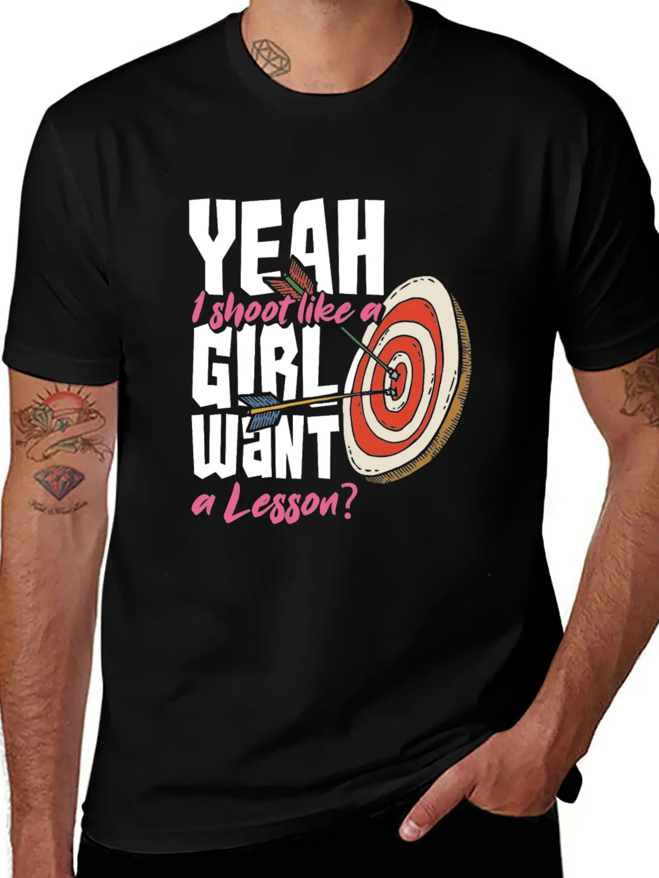 Archery Woman Gift Unisex Short Sleeve Soft Cotton T-Shirt – Casual Everyday Wear