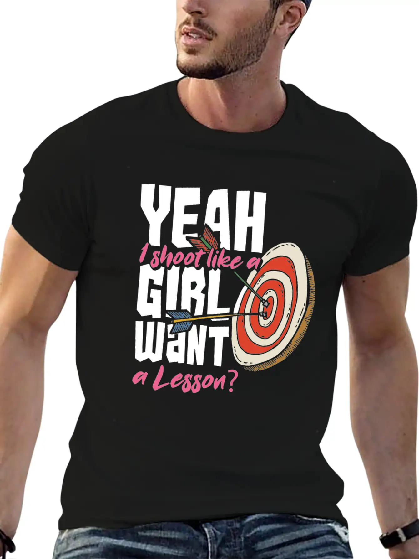 Archery Woman Gift Unisex Short Sleeve Soft Cotton T-Shirt – Casual Everyday Wear