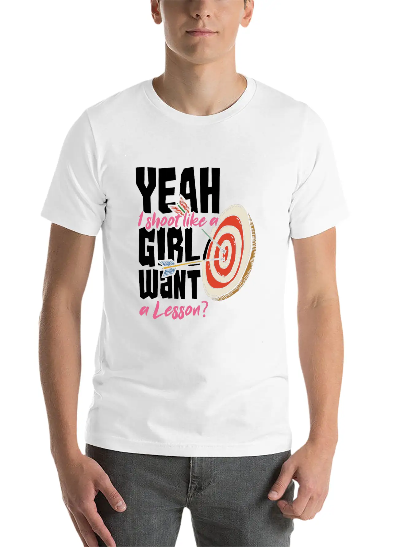 Archery Woman Gift Unisex Short Sleeve Soft Cotton T-Shirt – Casual Everyday Wear