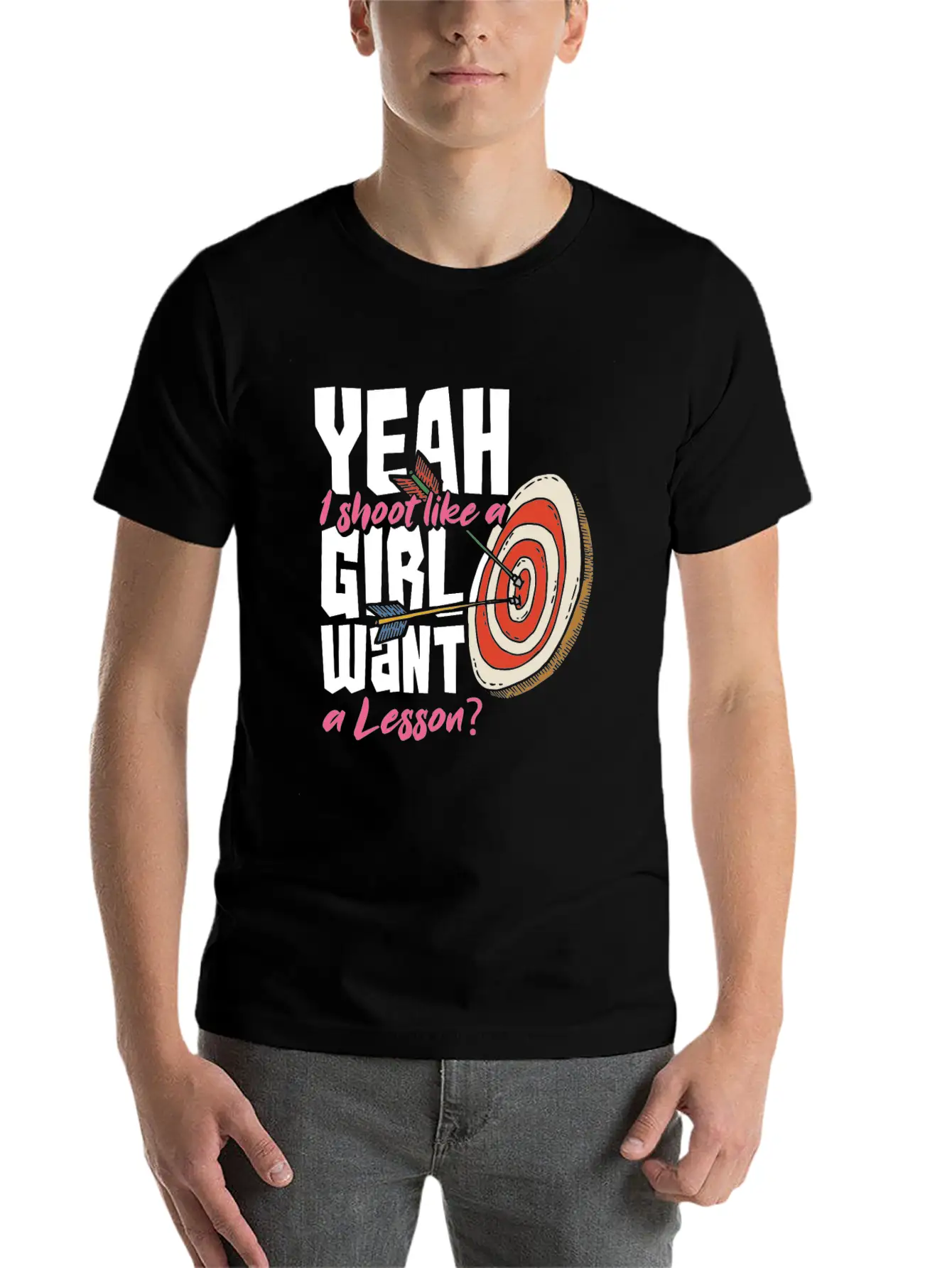 Archery Woman Gift Unisex Short Sleeve Soft Cotton T-Shirt – Casual Everyday Wear