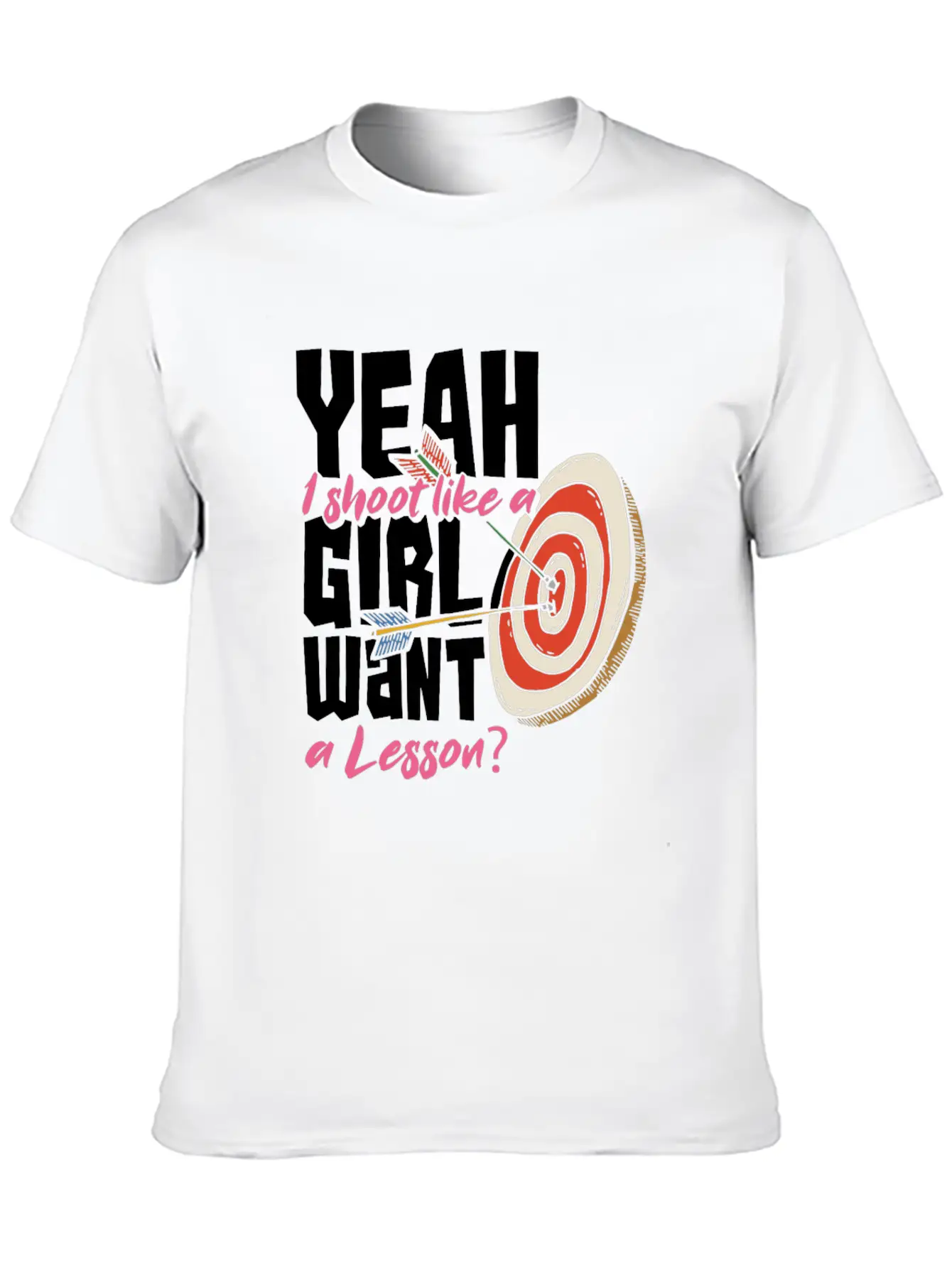 Archery Woman Gift Unisex Short Sleeve Soft Cotton T-Shirt – Casual Everyday Wear