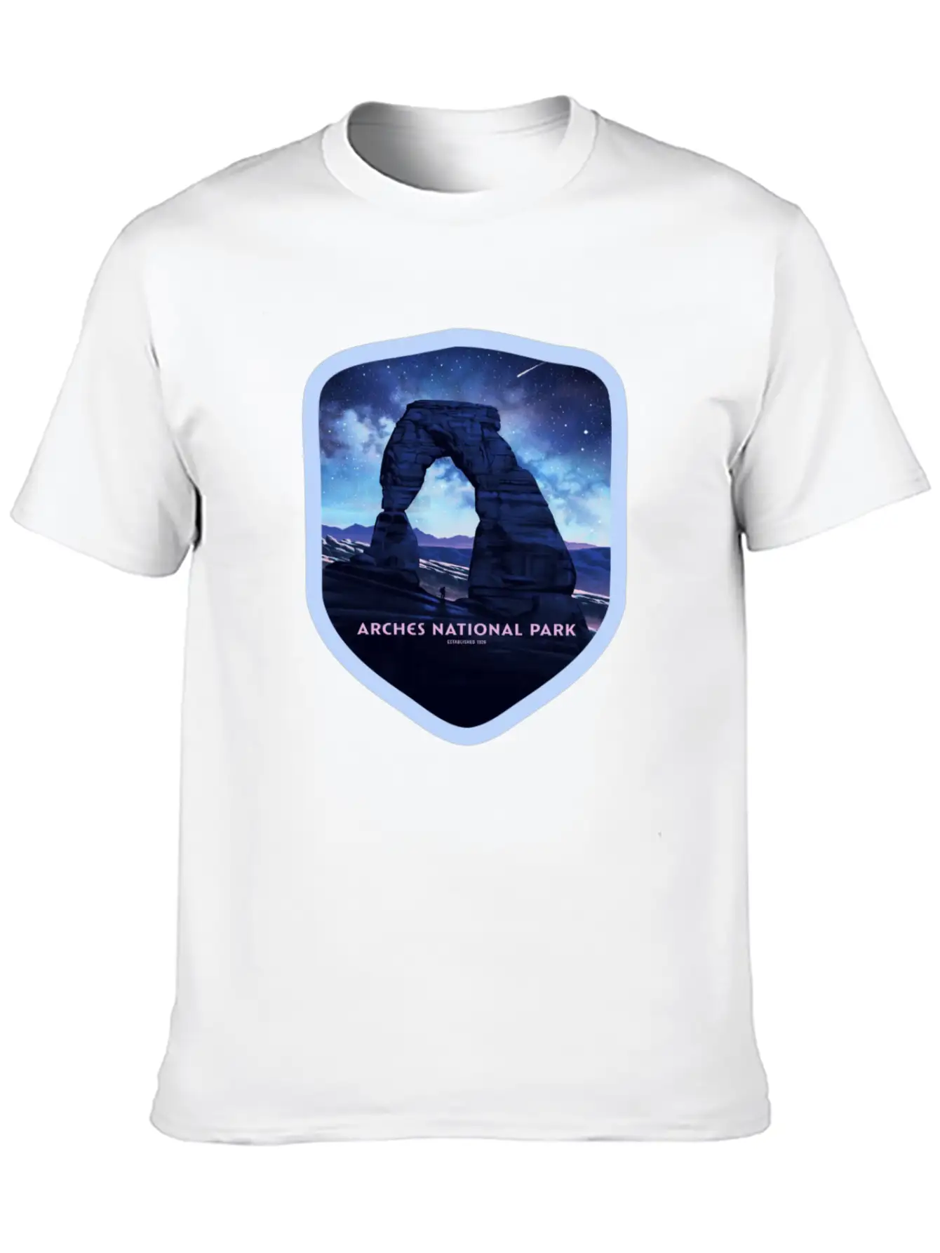 Arches National Park Stickers Stylish Everyday T-Shirt – Unisex Basic Cotton Tee