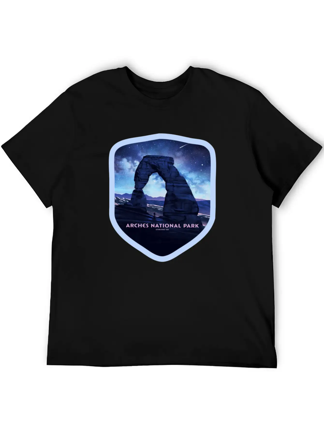 Arches National Park Stickers Stylish Everyday T-Shirt – Unisex Basic Cotton Tee