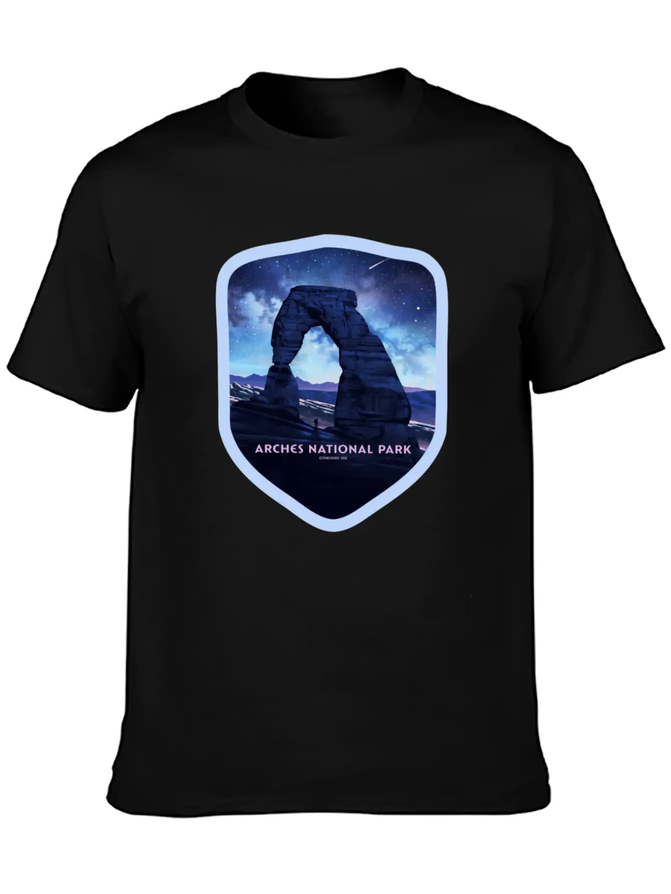Arches National Park Stickers Stylish Everyday T-Shirt – Unisex Basic Cotton Tee