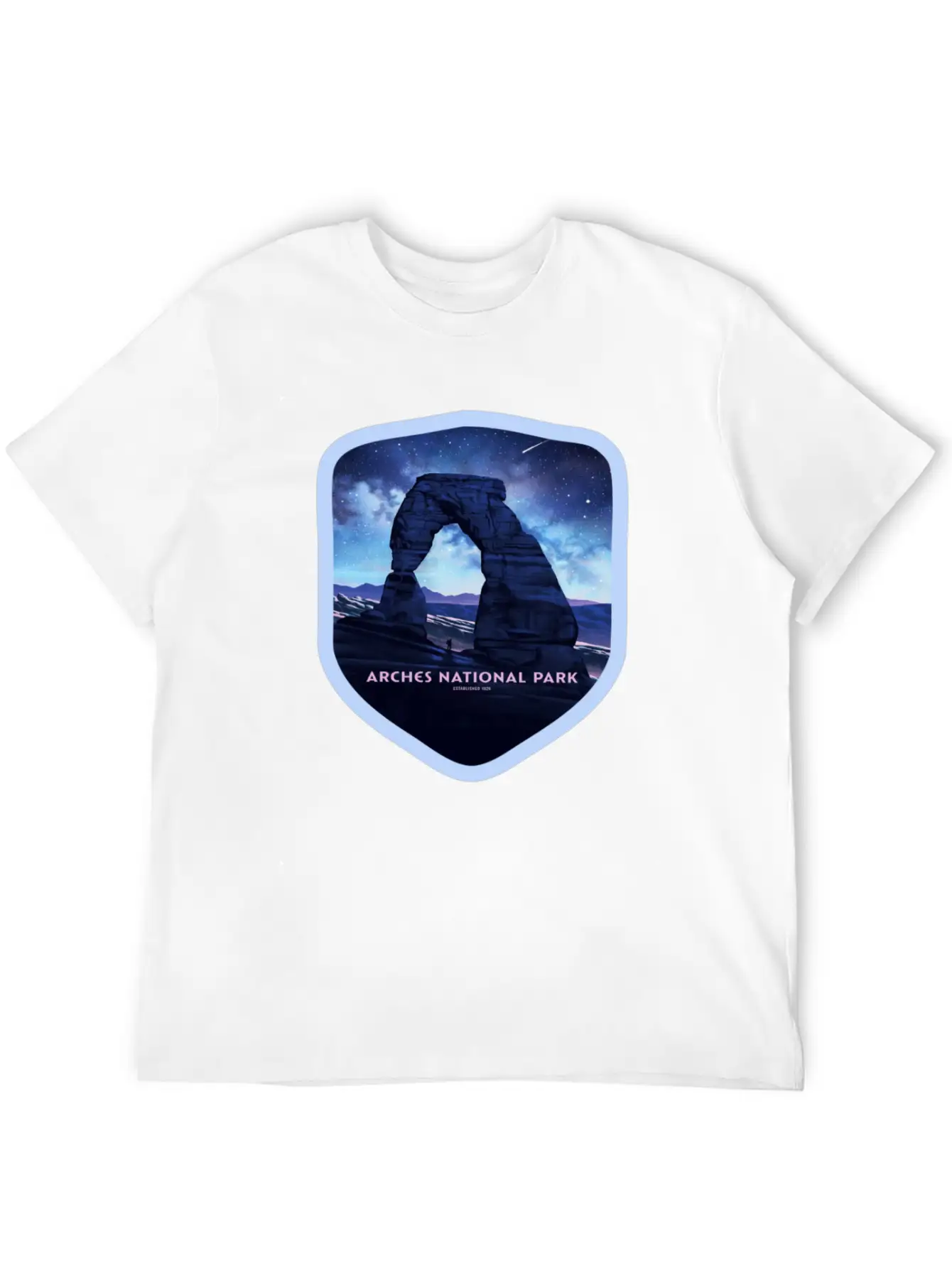 Arches National Park Stickers Stylish Everyday T-Shirt – Unisex Basic Cotton Tee