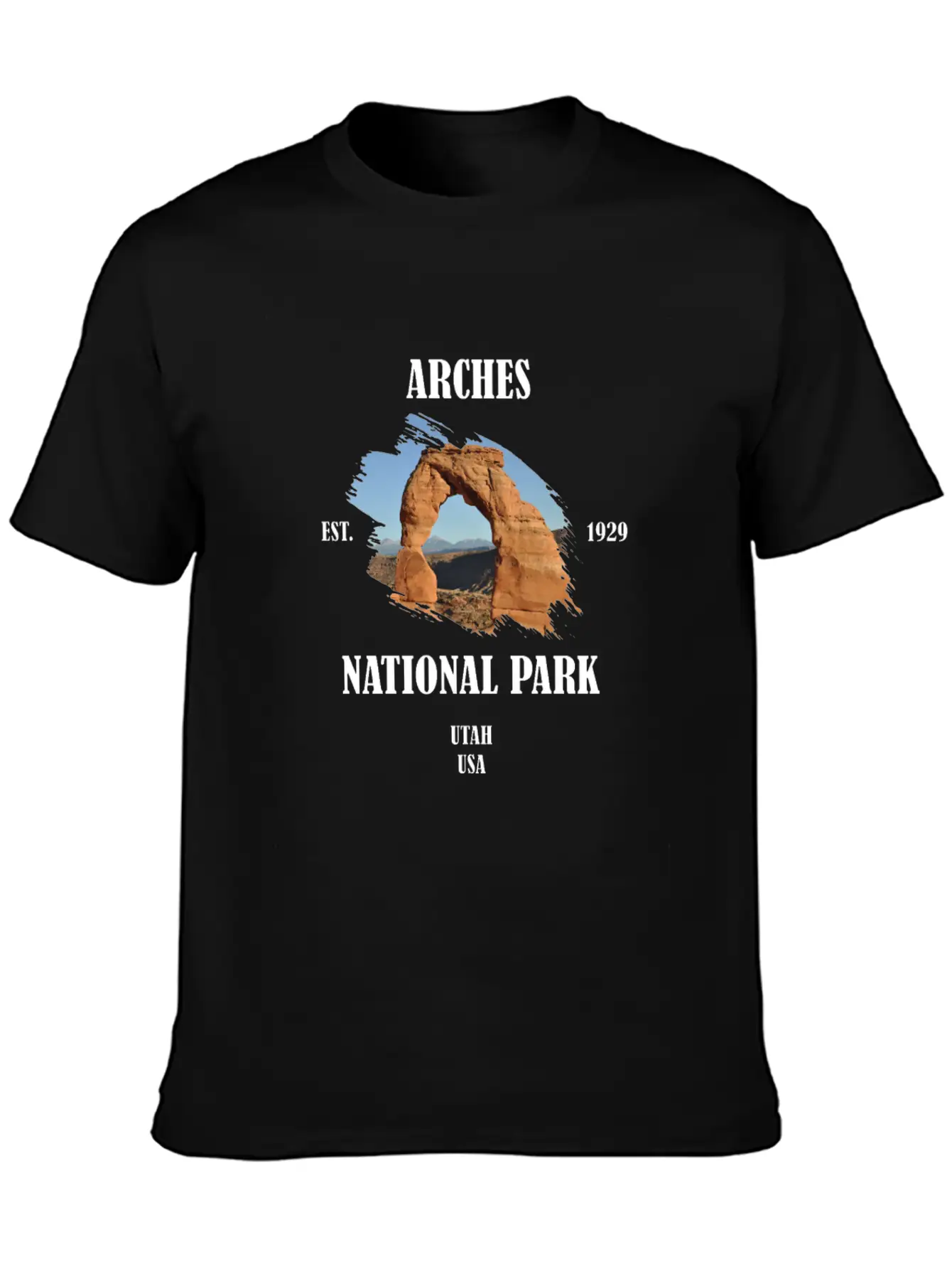 Arches National Park USA Utah America Geology Stylish Everyday T-Shirt – Unisex Basic Cotton Tee