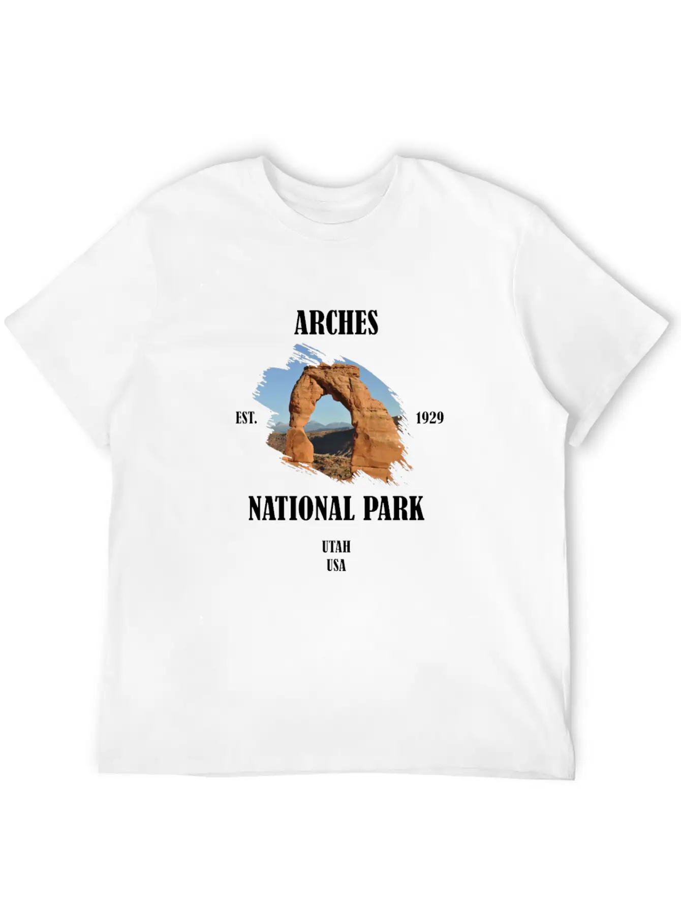 Arches National Park USA Utah America Geology Stylish Everyday T-Shirt – Unisex Basic Cotton Tee