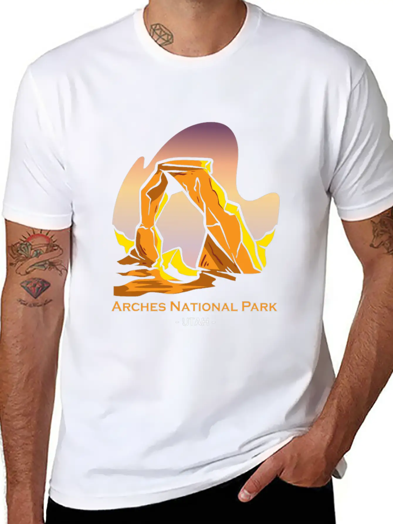 Arches National Park Utah Stylish Everyday T-Shirt – Unisex Basic Cotton Tee