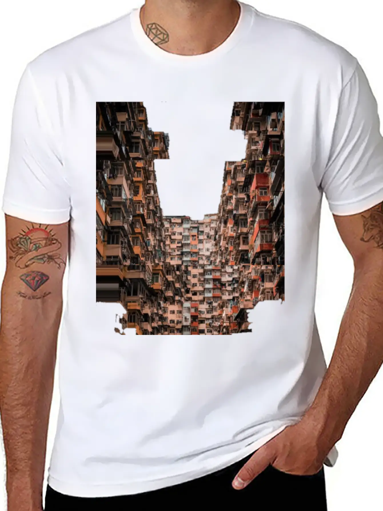Architect Fashion House Building Basic Graphic T-Shirt – Daily Comfort In Soft Cotton