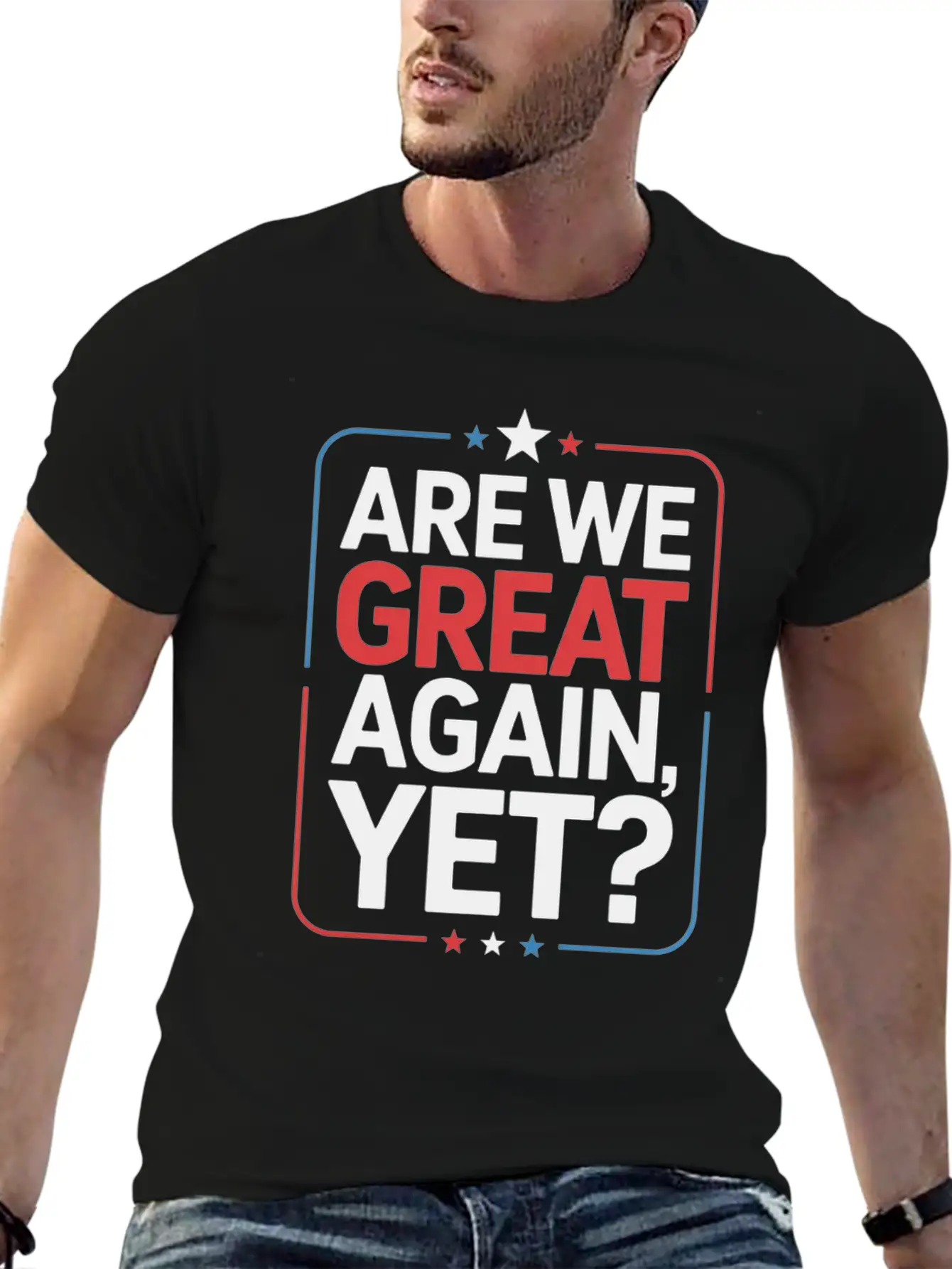 Are We Great Again, Yet? Timeless Short Sleeve Tee – Comfy And Minimalist Design
