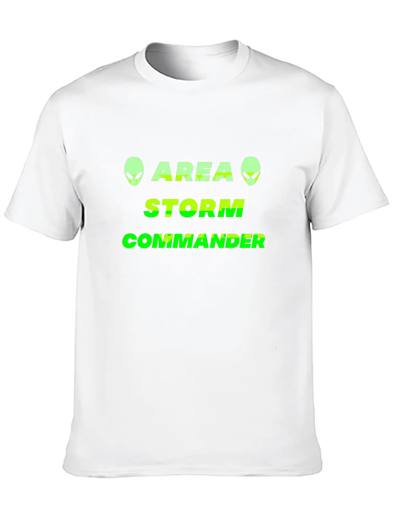 Area Storm Commander Alien UFO Space Saucer Basic Graphic T-Shirt – Daily Comfort In Soft Cotton