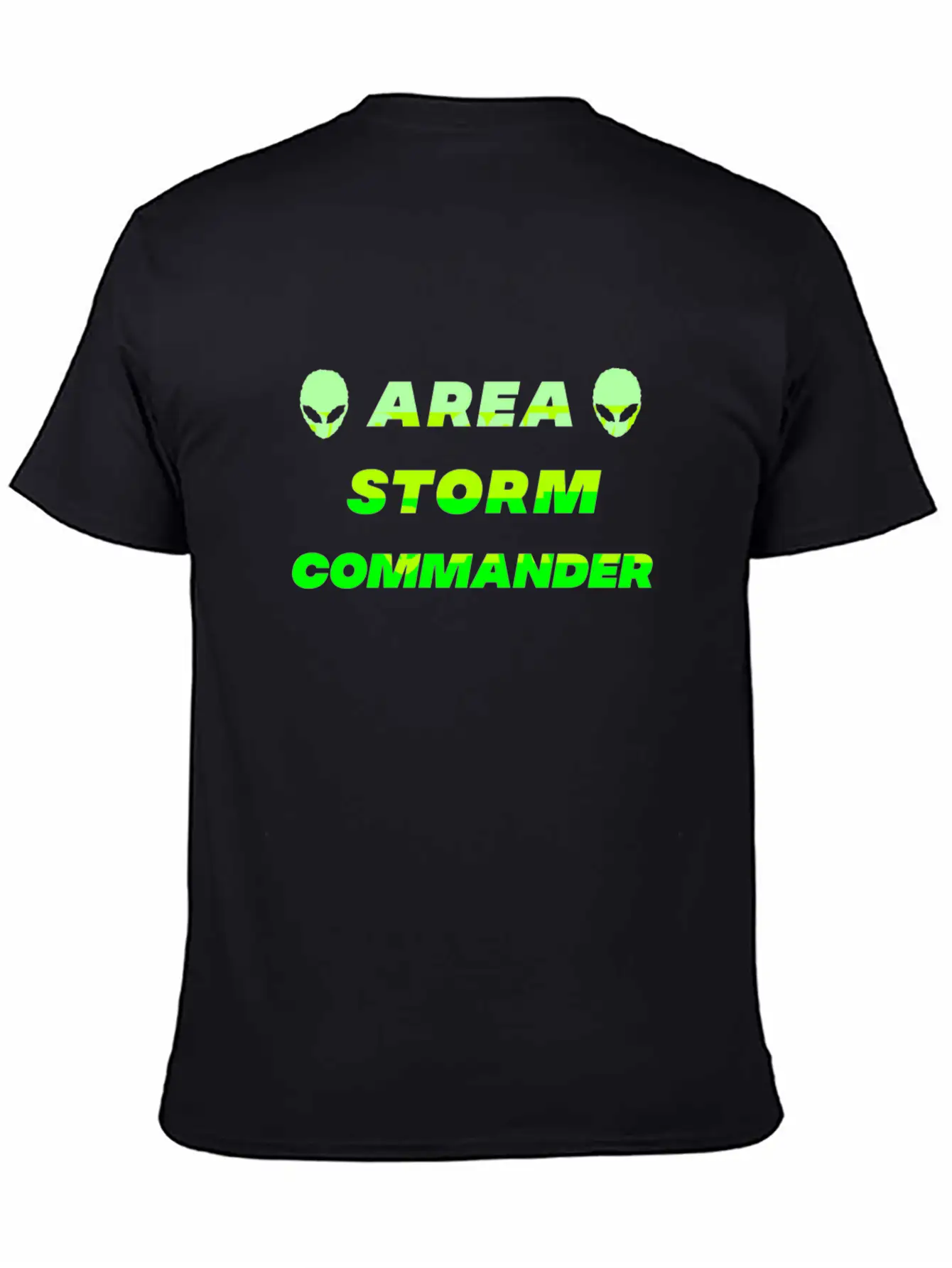 Area Storm Commander Alien UFO Space Saucer Basic Graphic T-Shirt – Daily Comfort In Soft Cotton