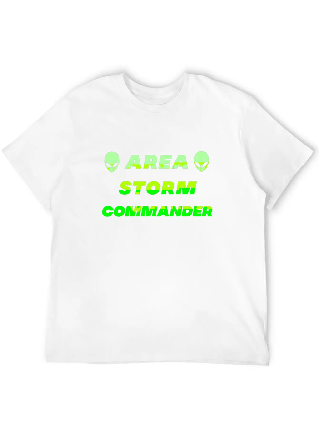 Area Storm Commander Alien UFO Space Saucer Basic Graphic T-Shirt – Daily Comfort In Soft Cotton