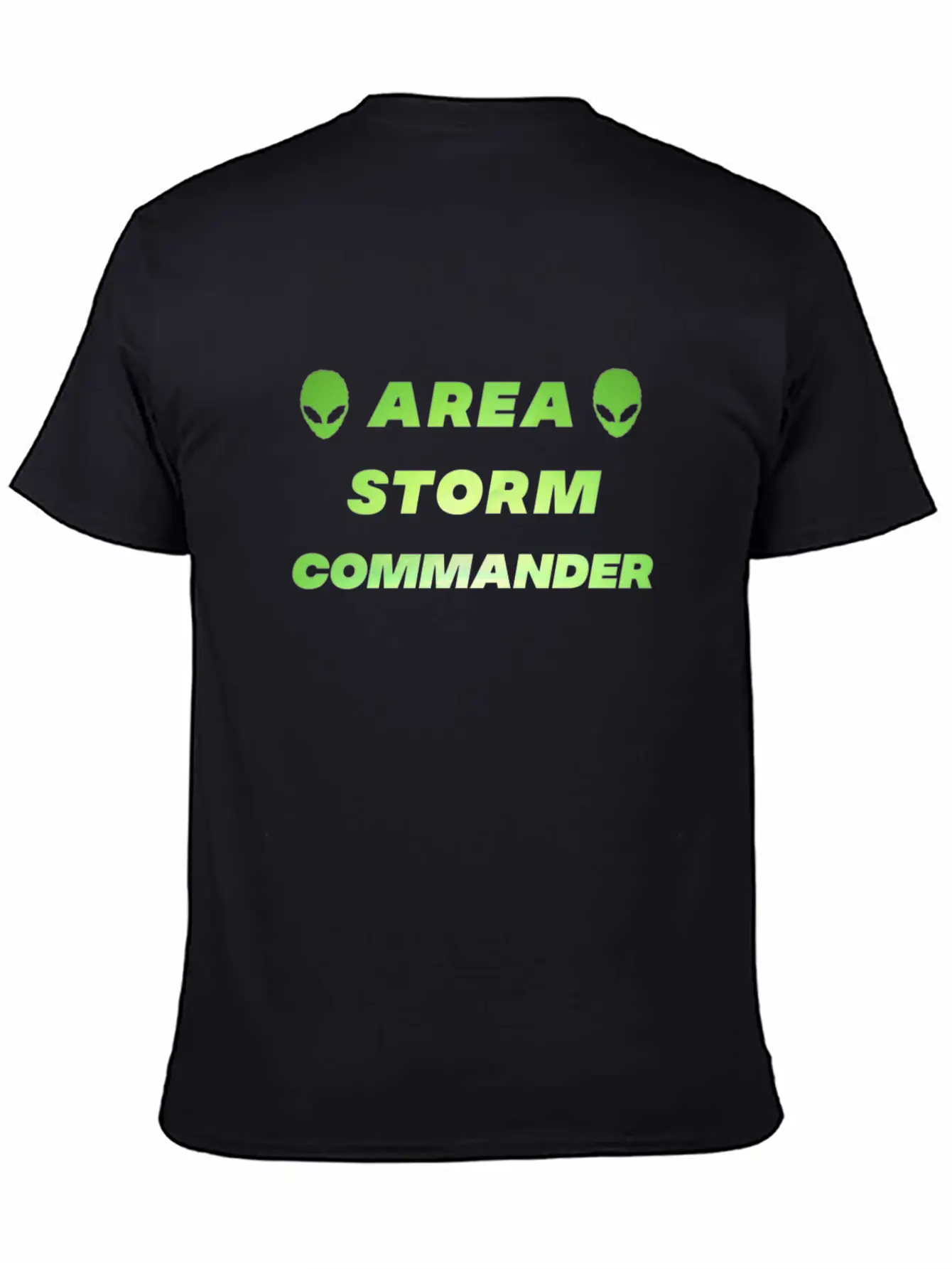 Area Storm Commander Alien UFO Space Space Unisex Short Sleeve Soft Cotton T-Shirt – Casual Everyday Wear