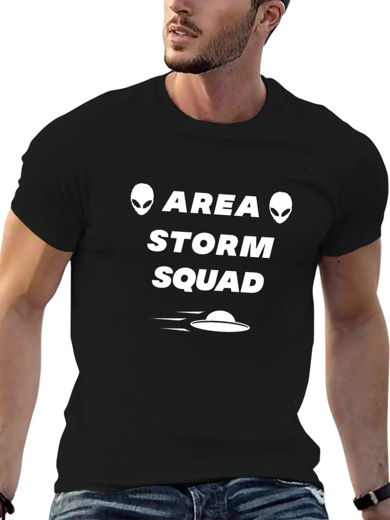 Area Storm Squad Alien UFO Shirt Essential Unisex Summer Tee – Soft Cotton Casual Fit